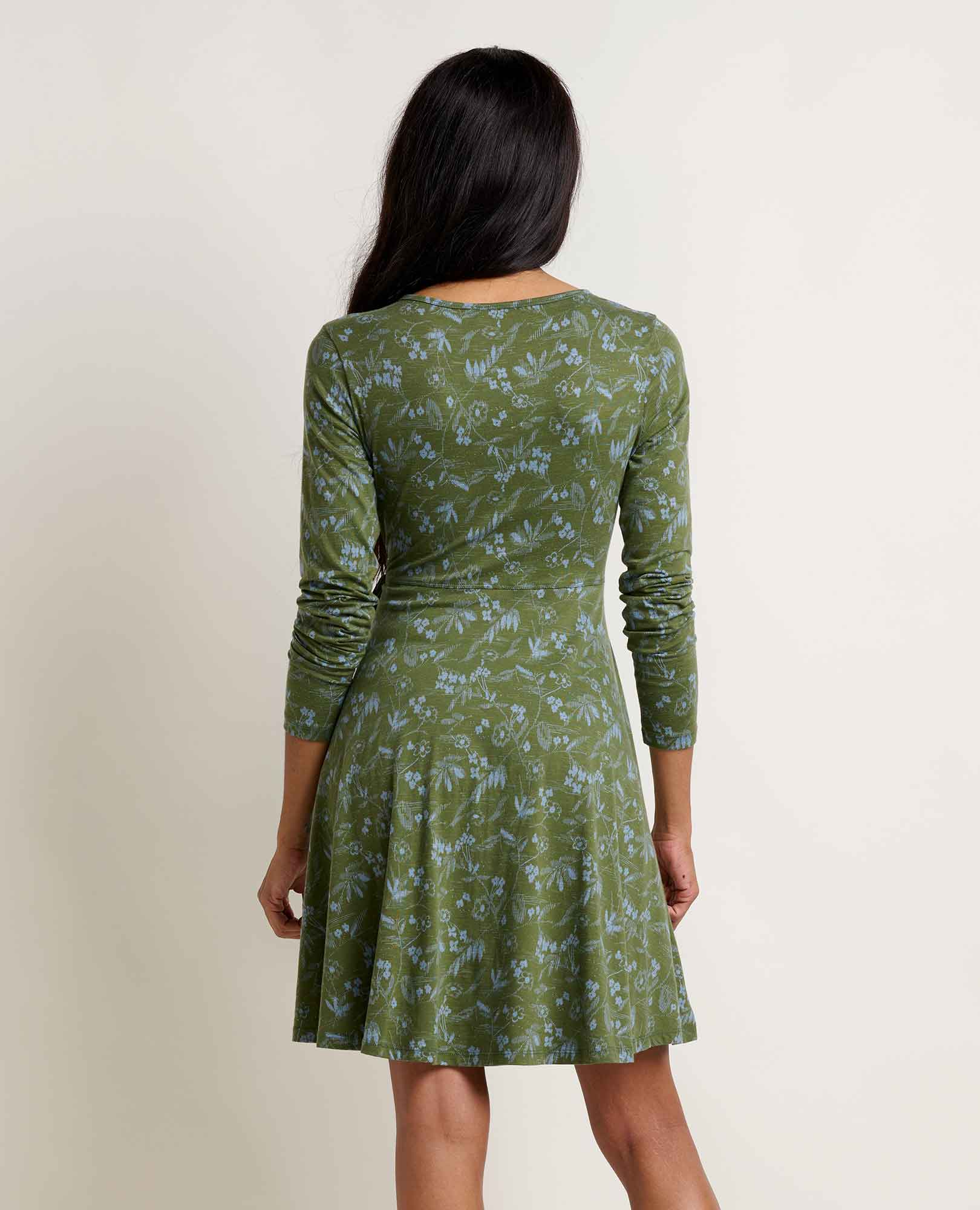 Freesia Long Sleeve Wrap Dress - Coyean