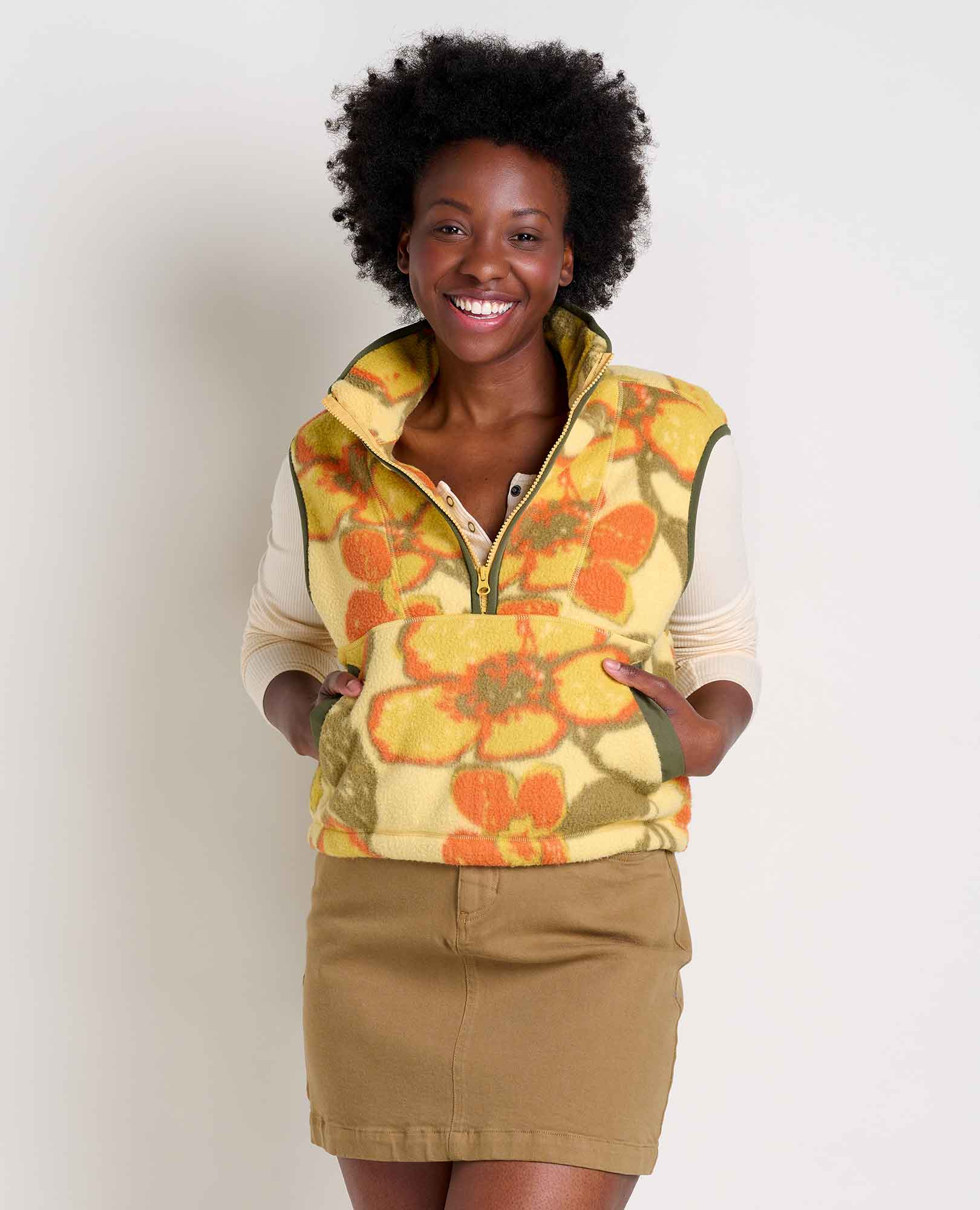 Women's Campo Fleece Vest - Coyean