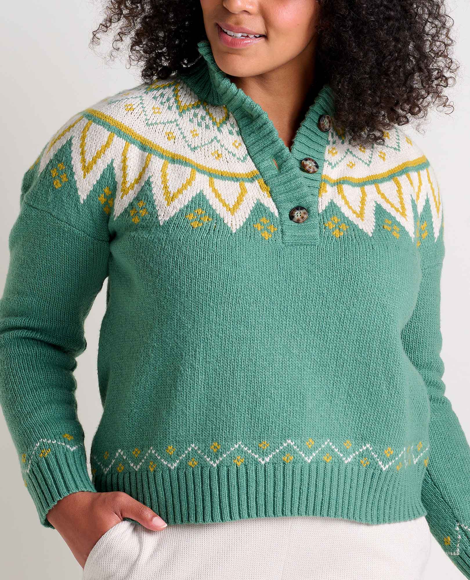 Moss Point Henley Sweater - Coyean