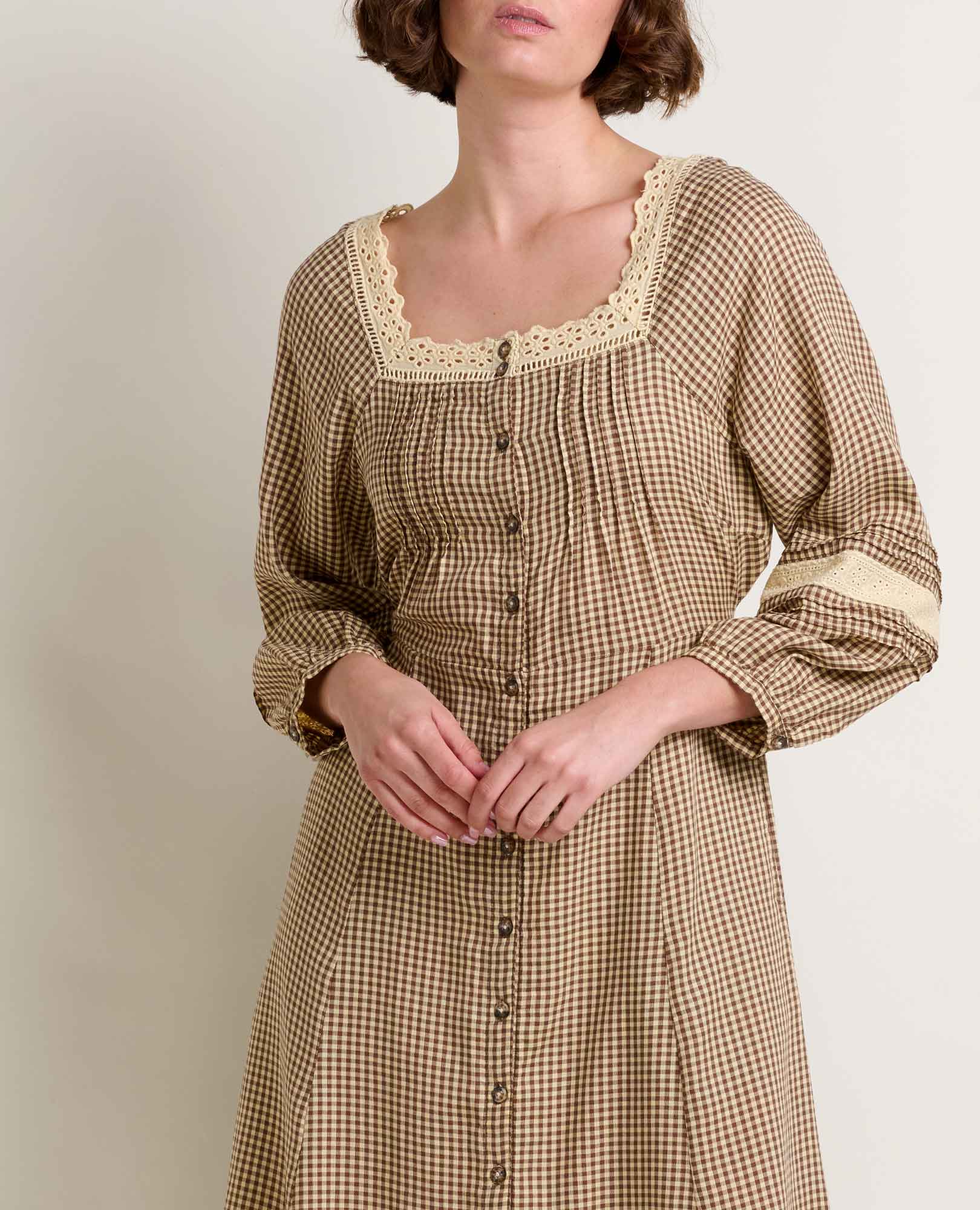 Manzana Square Neck Dress - Coyean