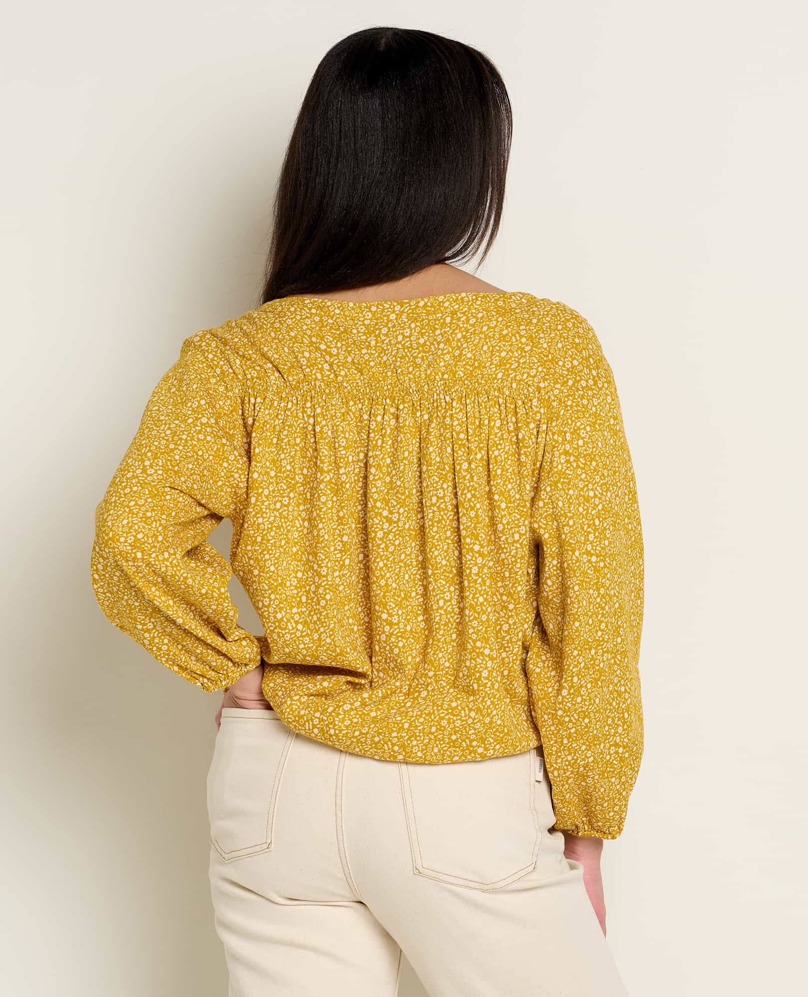 Manzana Long Sleeve Peasant Top - Coyean