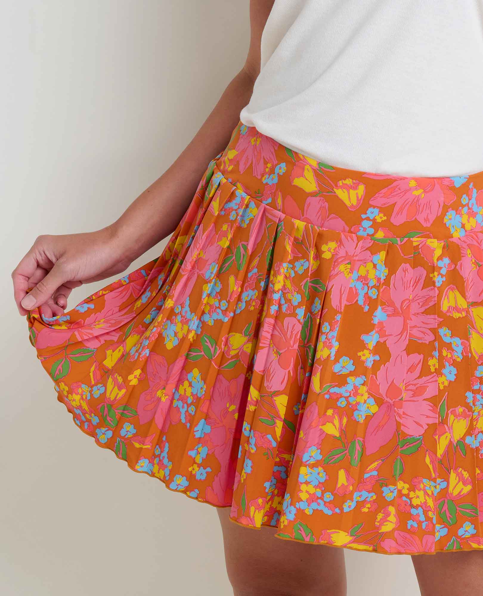 Sunkissed Pleated Skort - Coyean