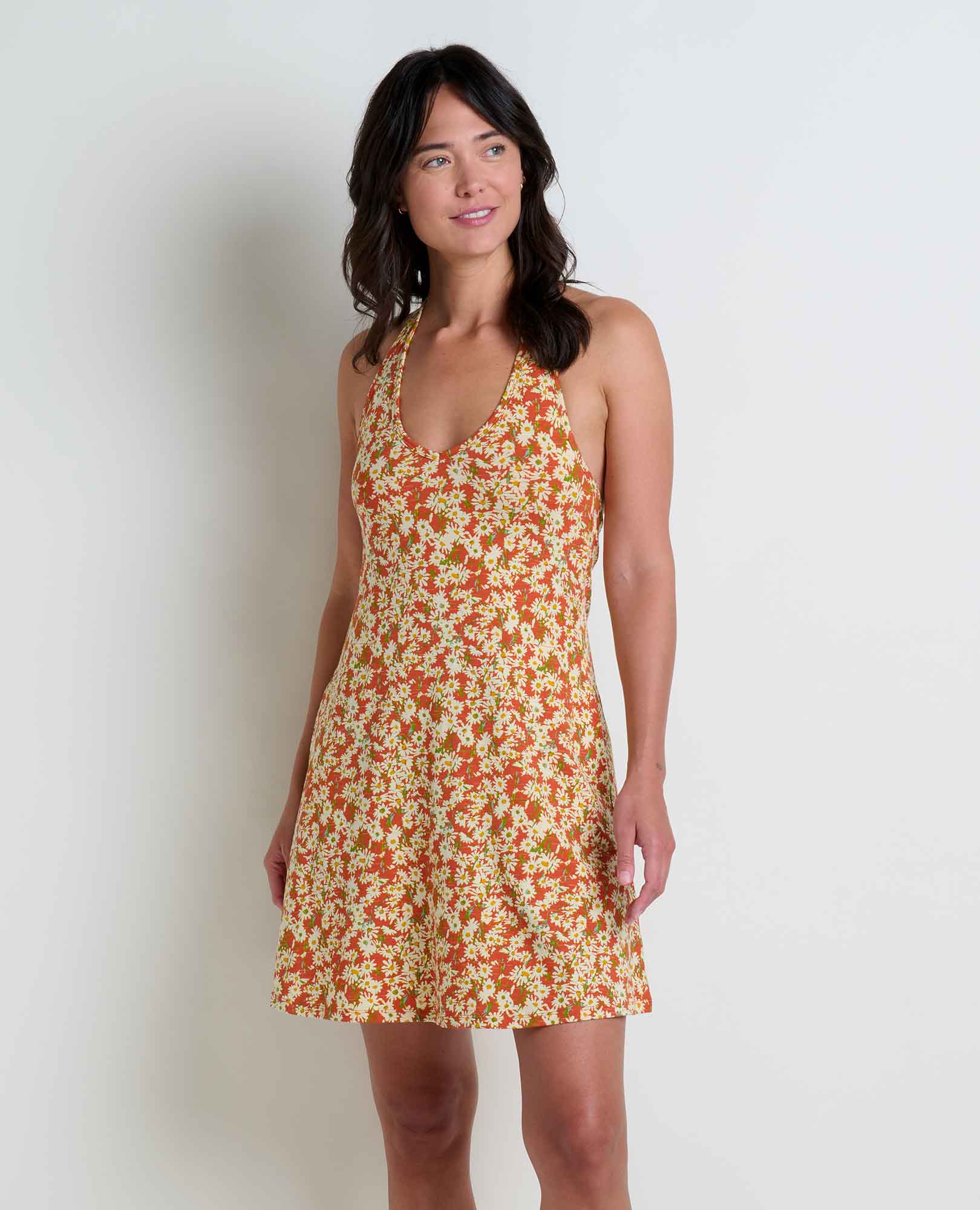 Plumeria Halter Dress - Coyean