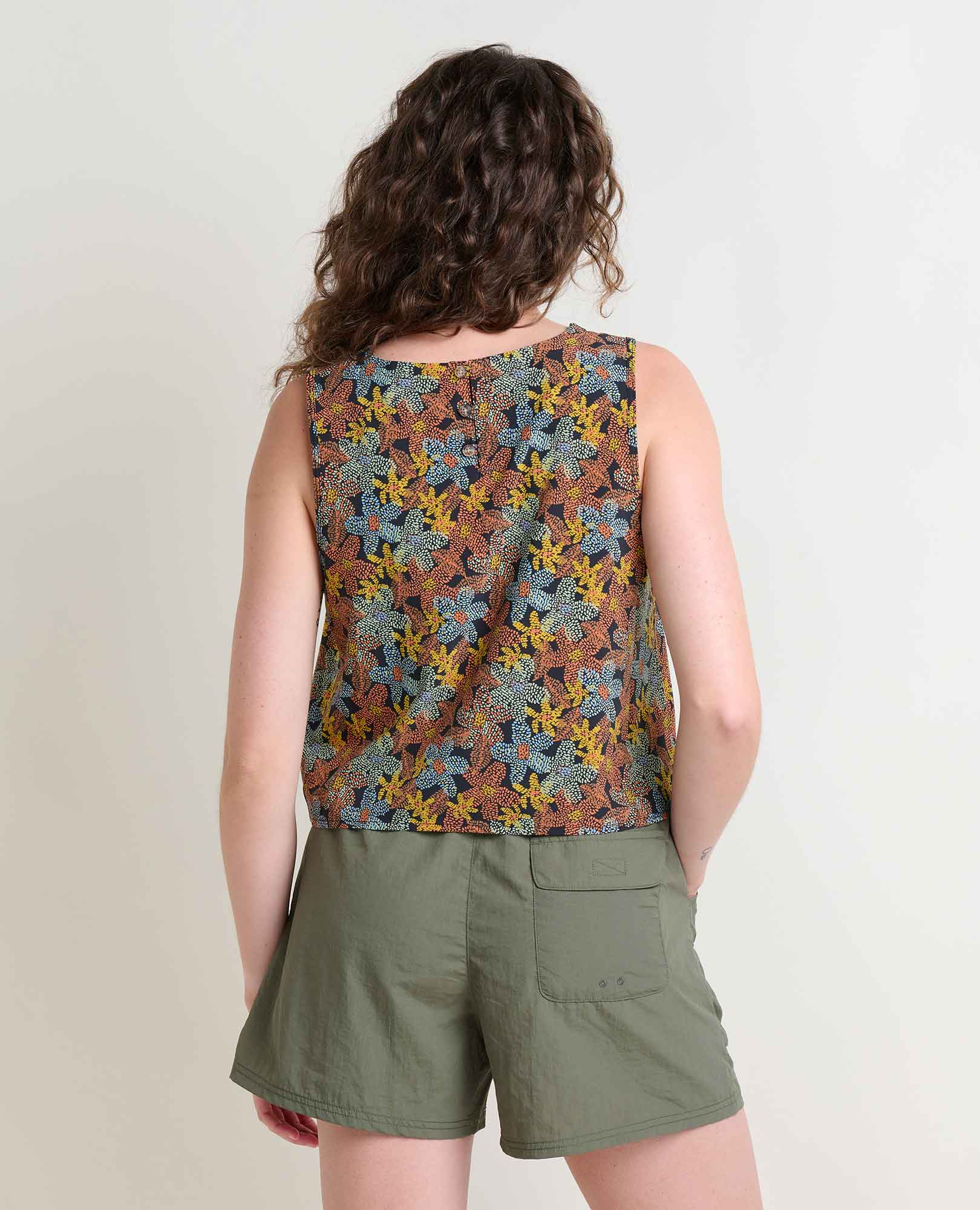 Sunkissed Button Back Tank - Coyean