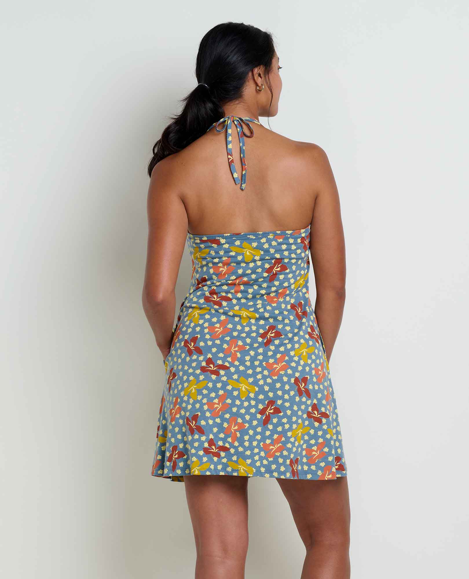 Plumeria Halter Dress - Coyean