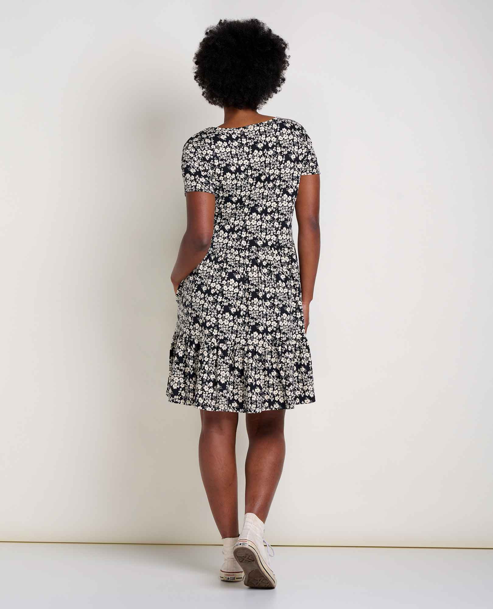 Marley Tiered Short Sleeve Dress - Coyean