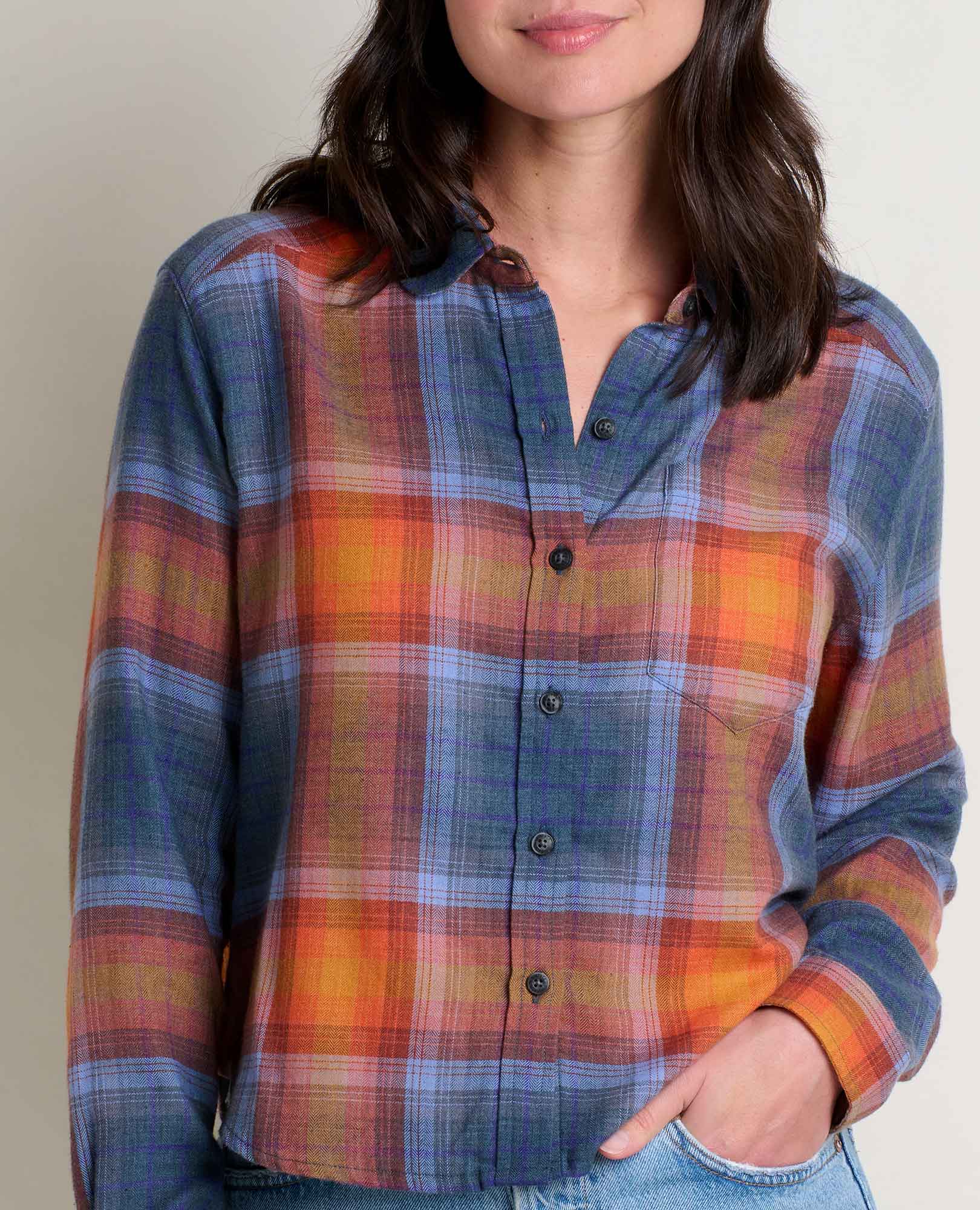Re-Form Flannel Boxy Shirt - Coyean