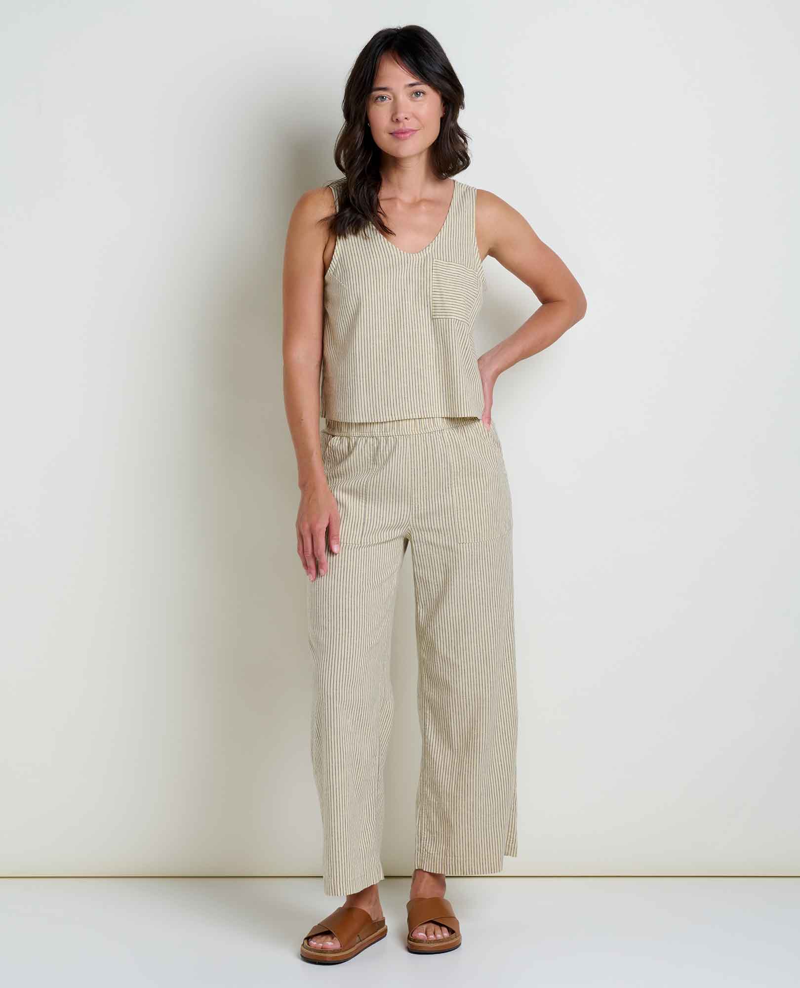 Taj Hemp Button Back Tank II - Coyean