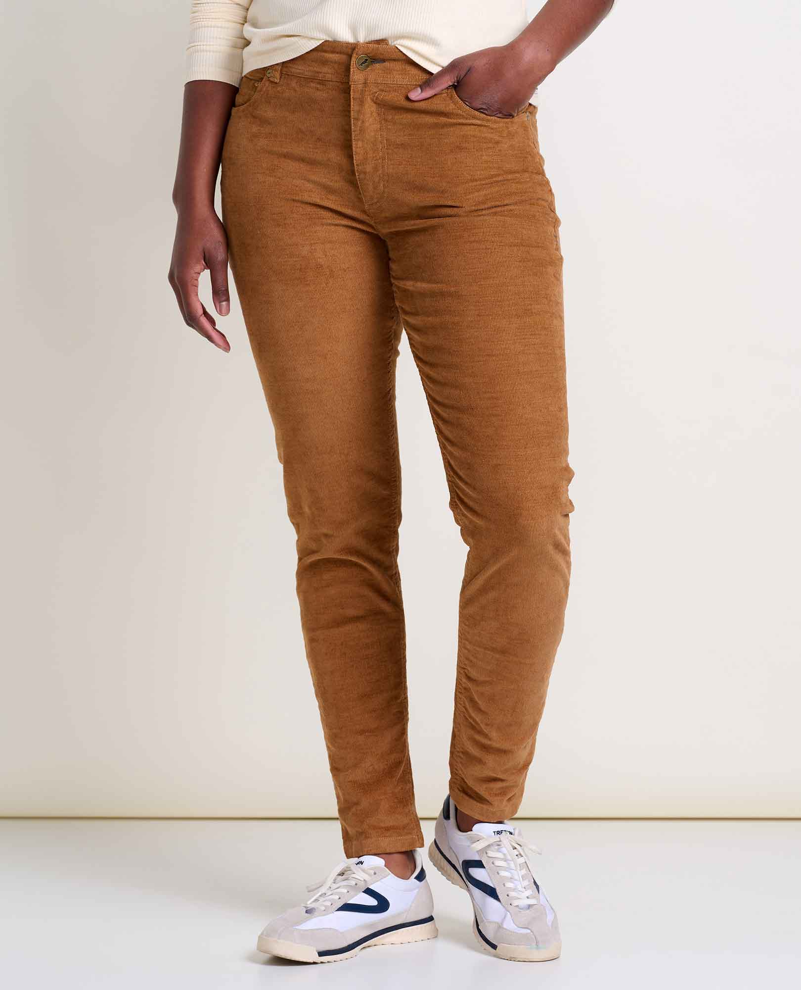 Karuna Cord 5 Pocket Skinny Pant - Coyean