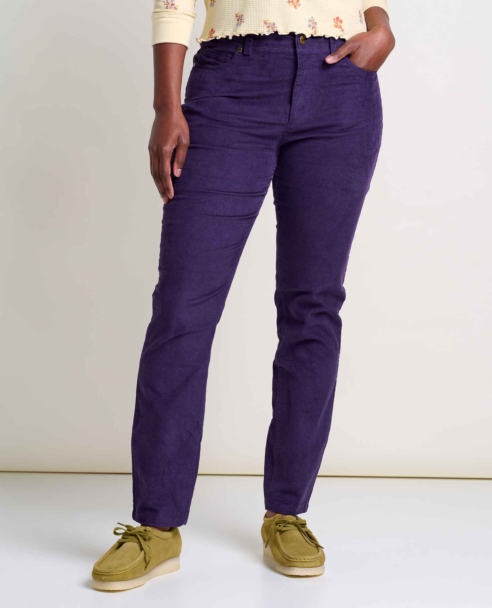Karuna Cord 5 Pocket Skinny Pant - Coyean