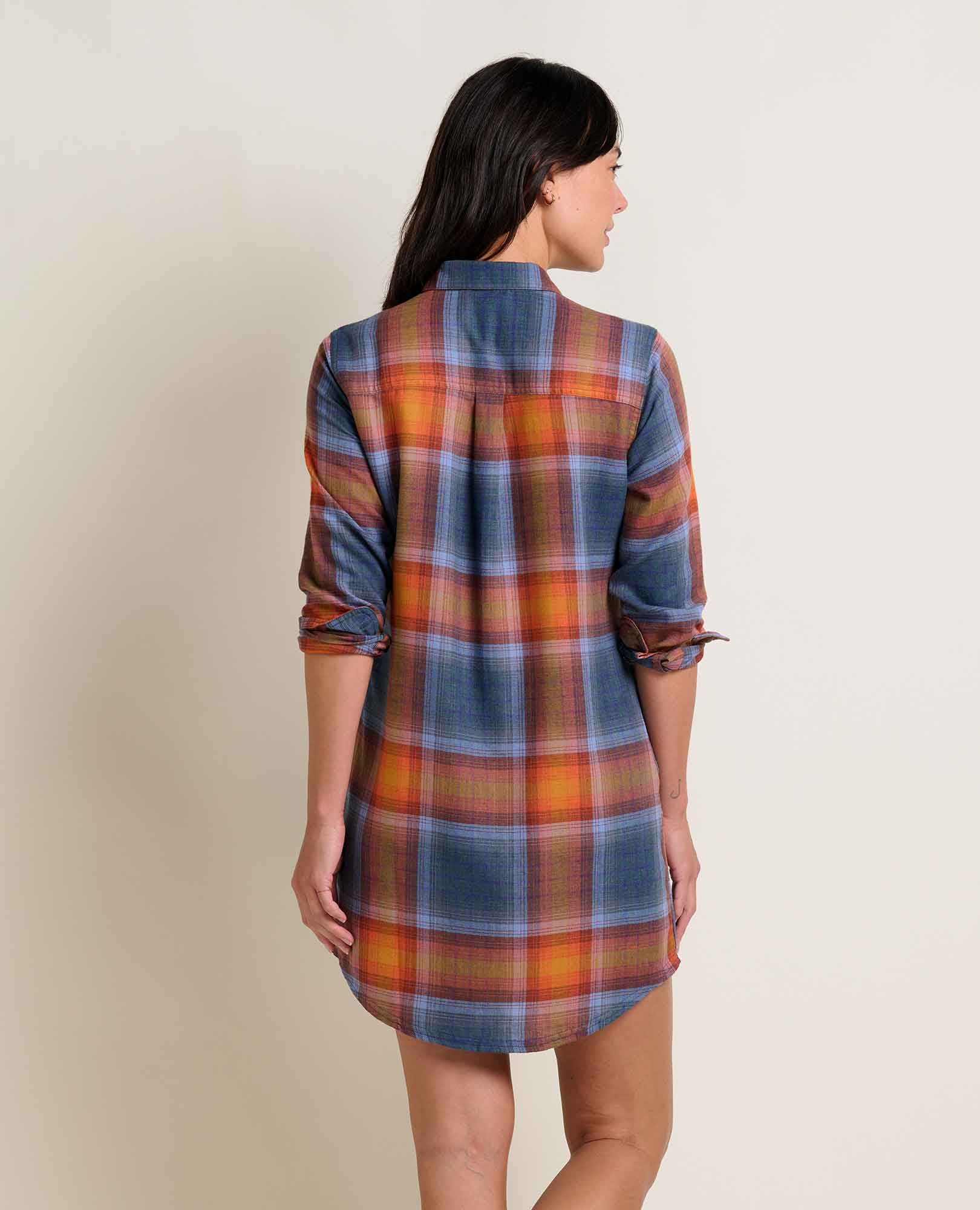 Re-Form Flannel Shirtdress - Coyean