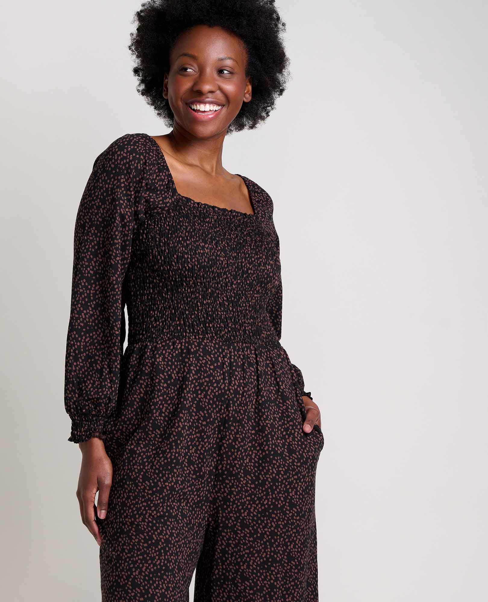 Gemina Long Sleeve Jumpsuit - Coyean