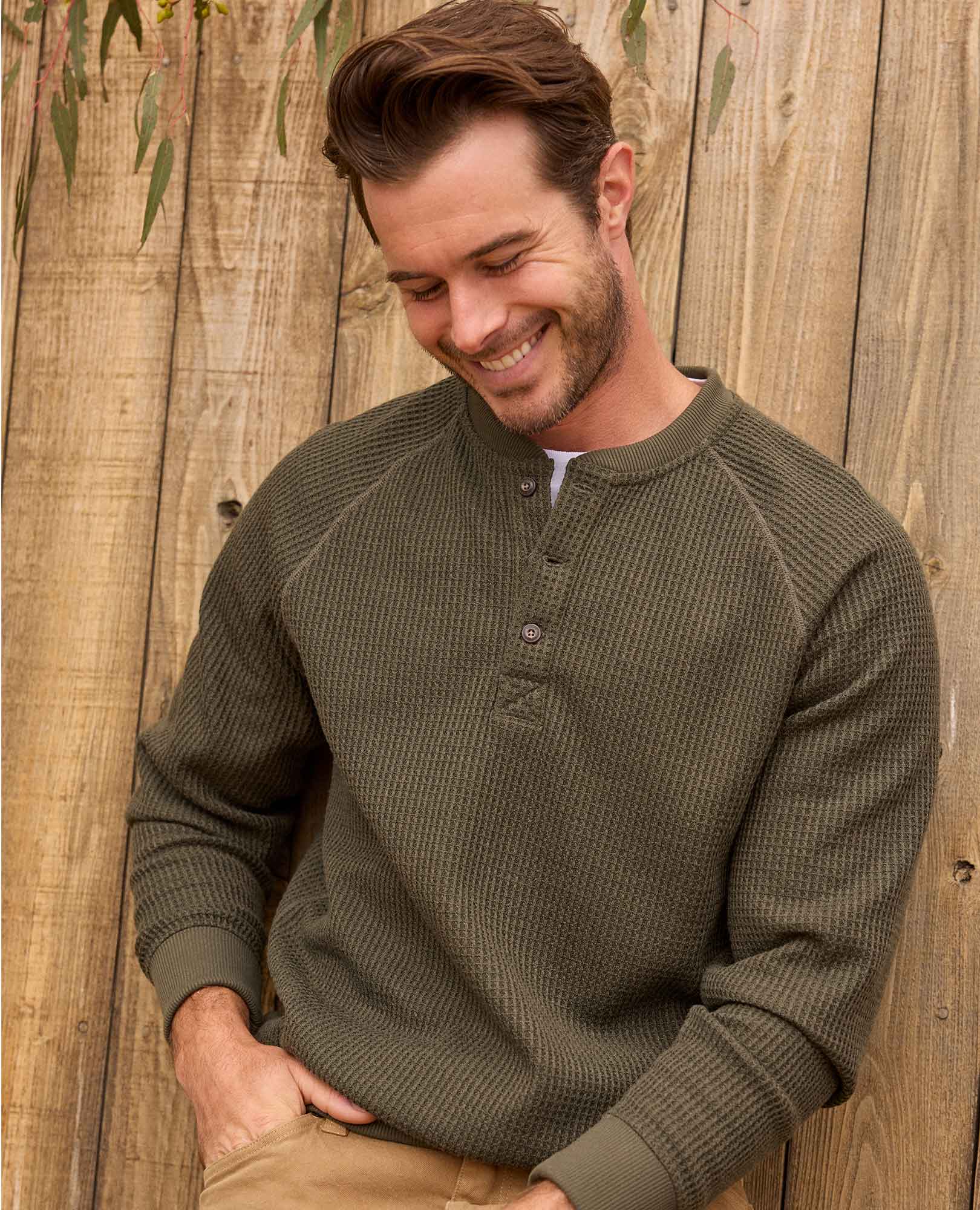 Men's Bitterroot Henley - Coyean
