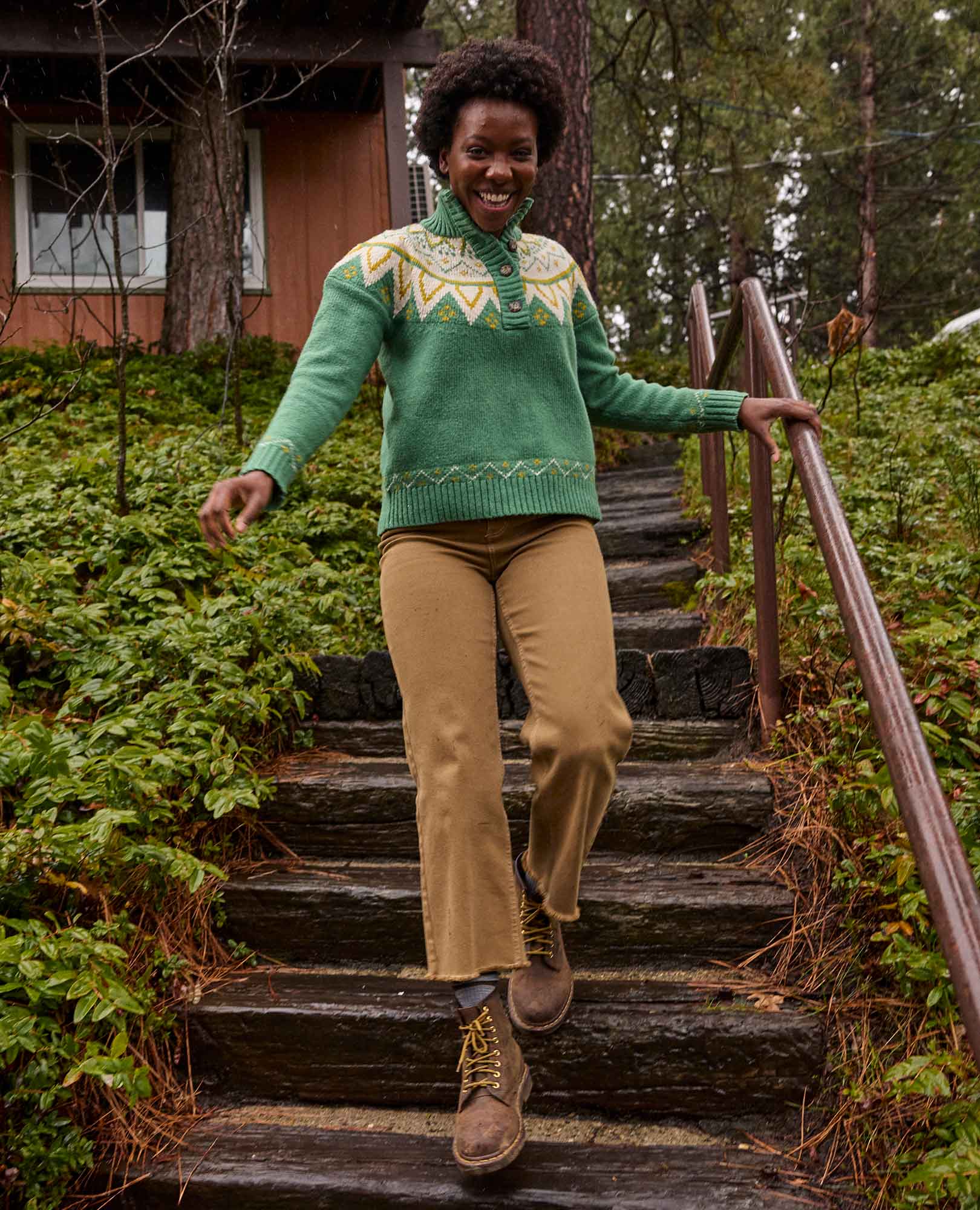 Moss Point Henley Sweater - Coyean