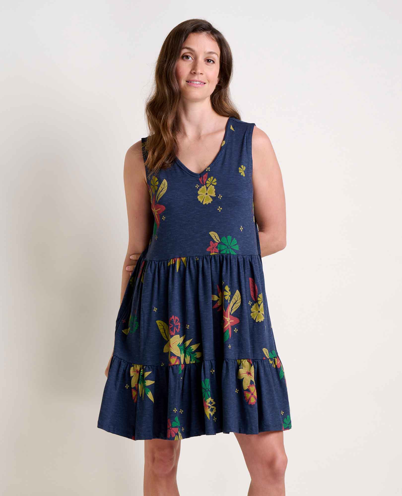 Marley Tiered Sleeveless Dress - Coyean