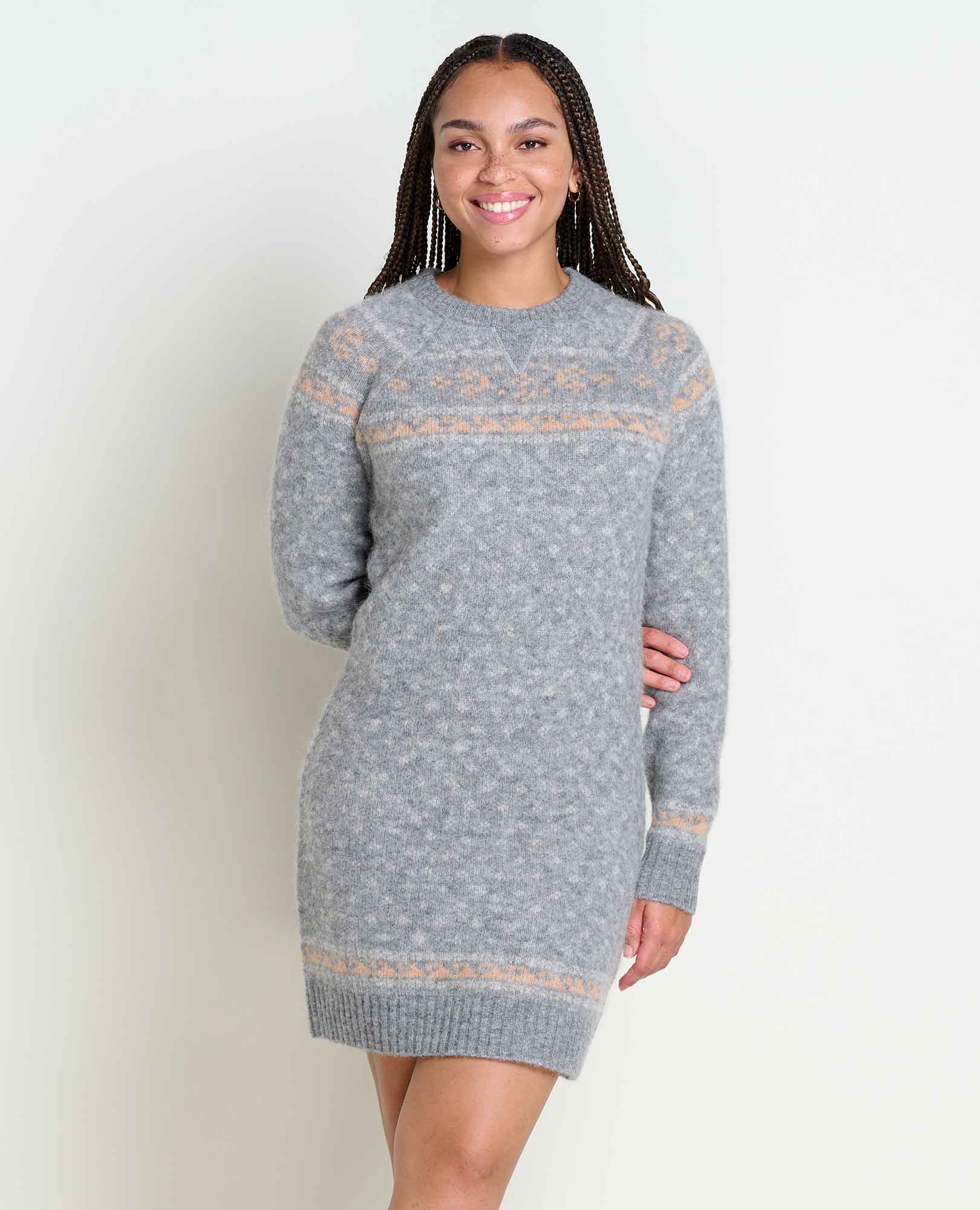Toddy Crew Sweater Dress - Coyean