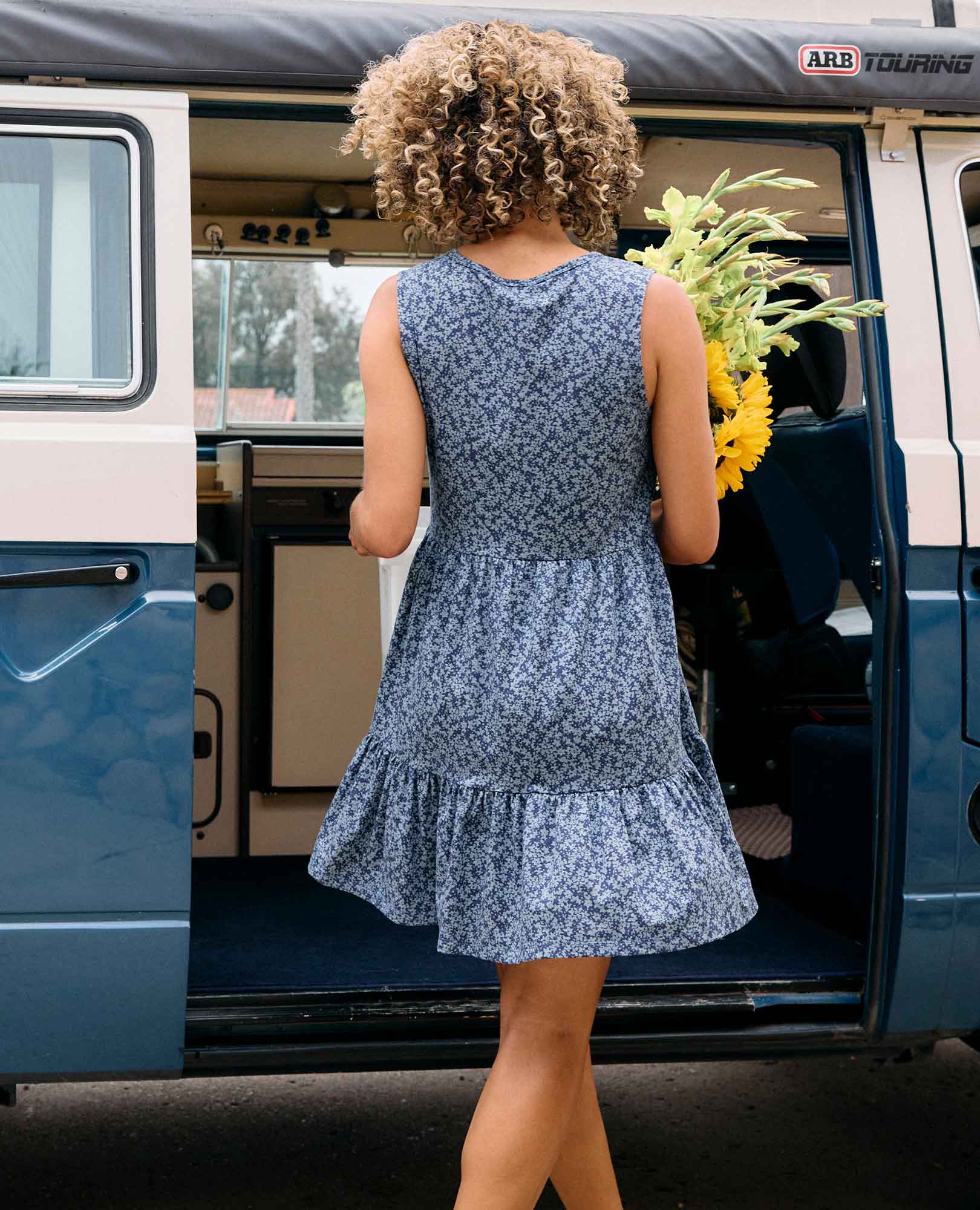 Marley Tiered Sleeveless Dress - Coyean