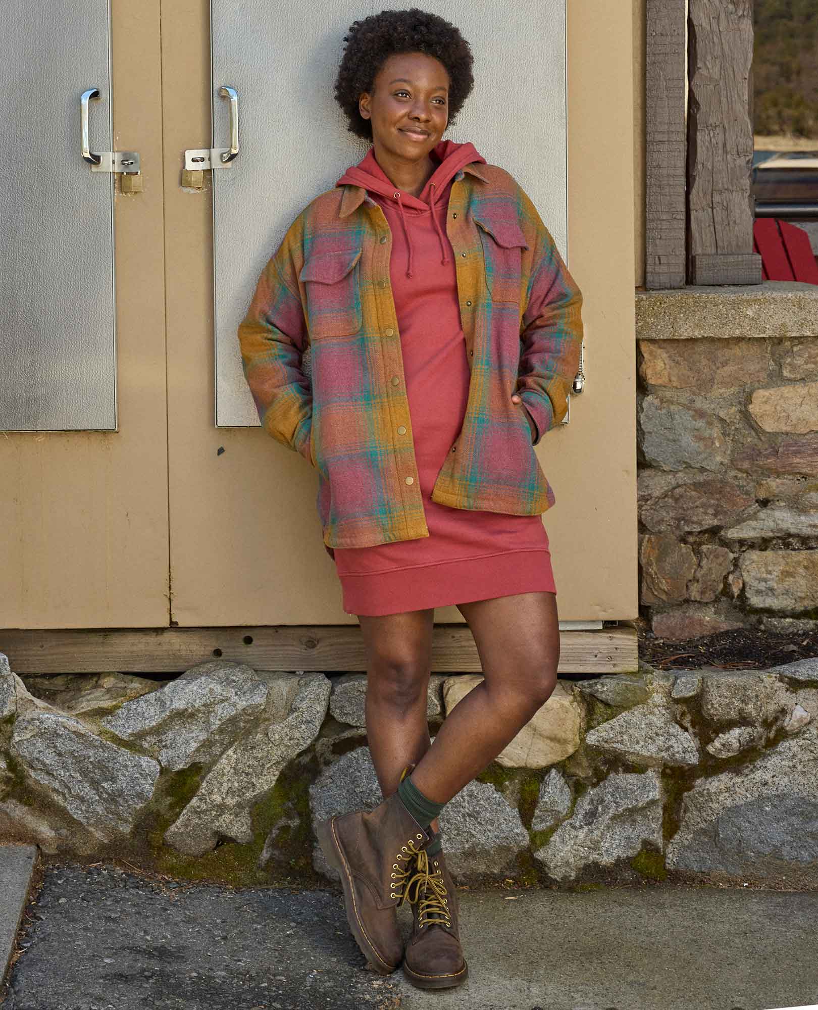 Hemp Daybreaker Hooded Dress - Coyean