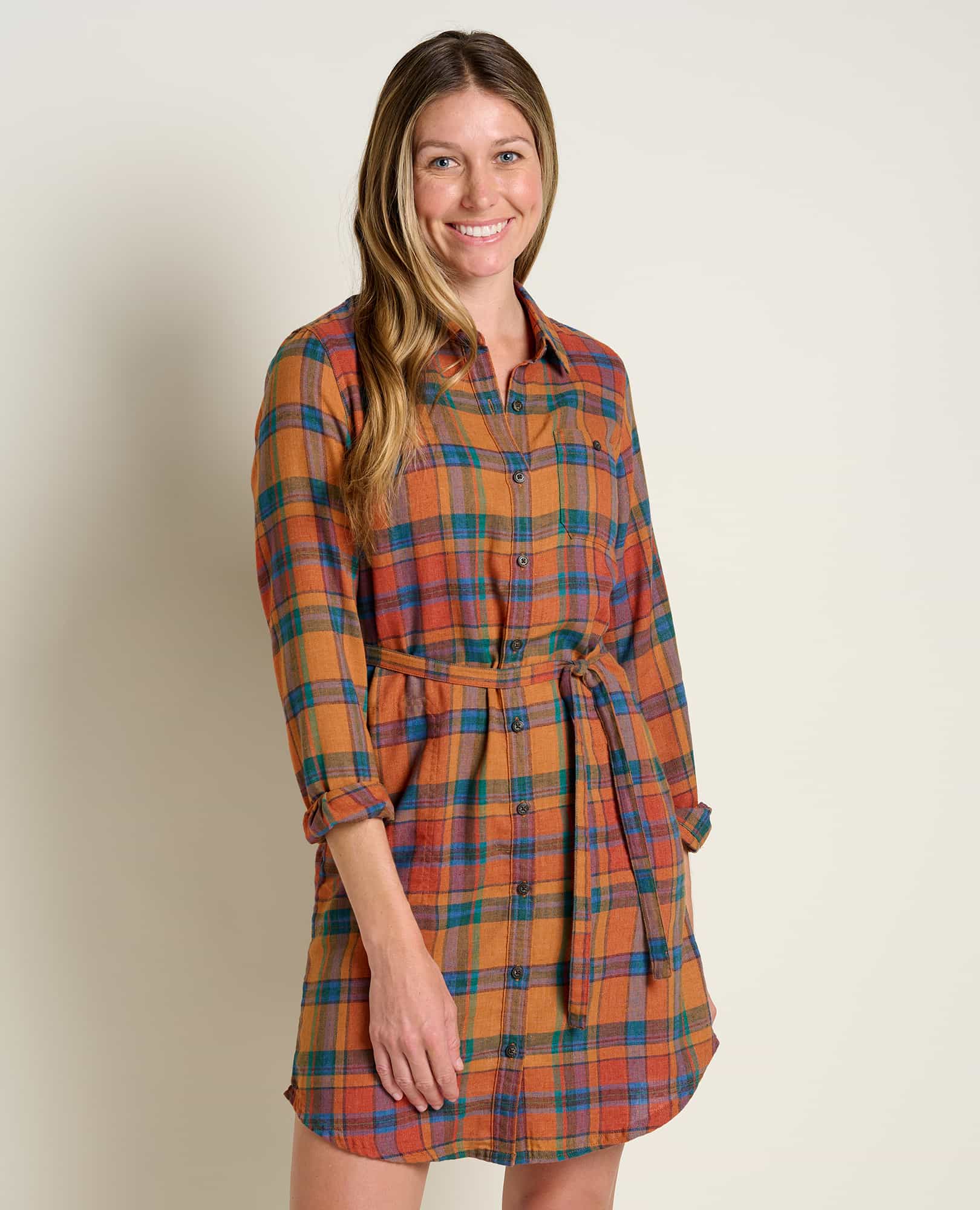 Re-Form Flannel Shirtdress - Coyean