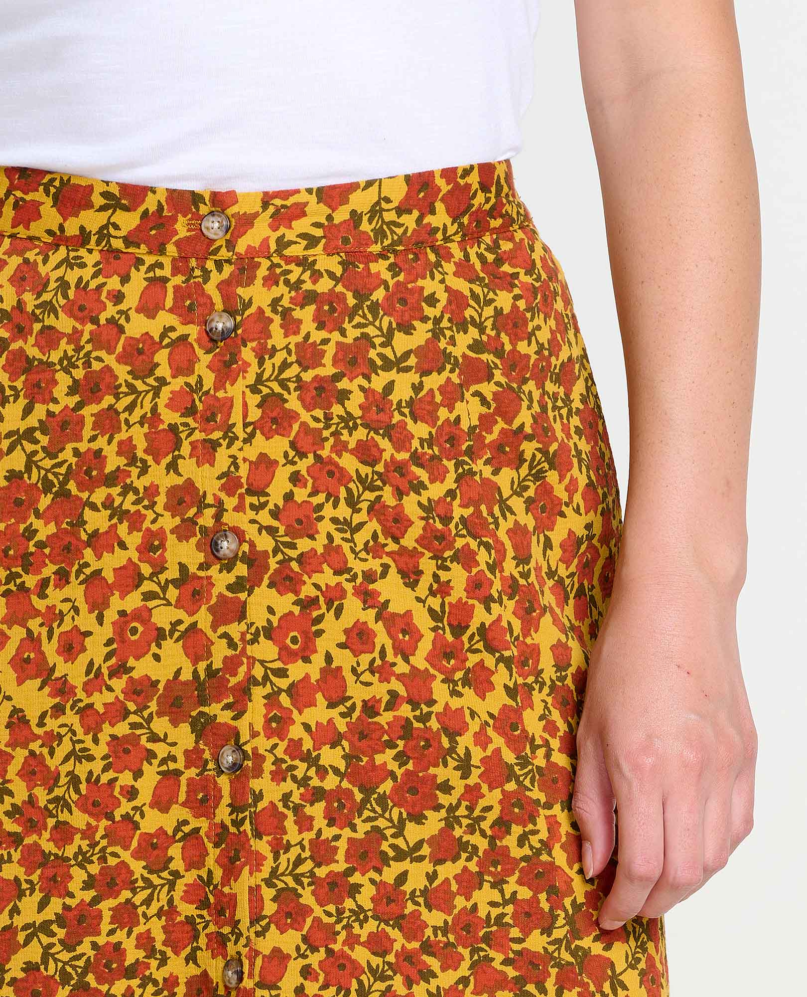 Manzana Paneled Midi Skirt - Coyean