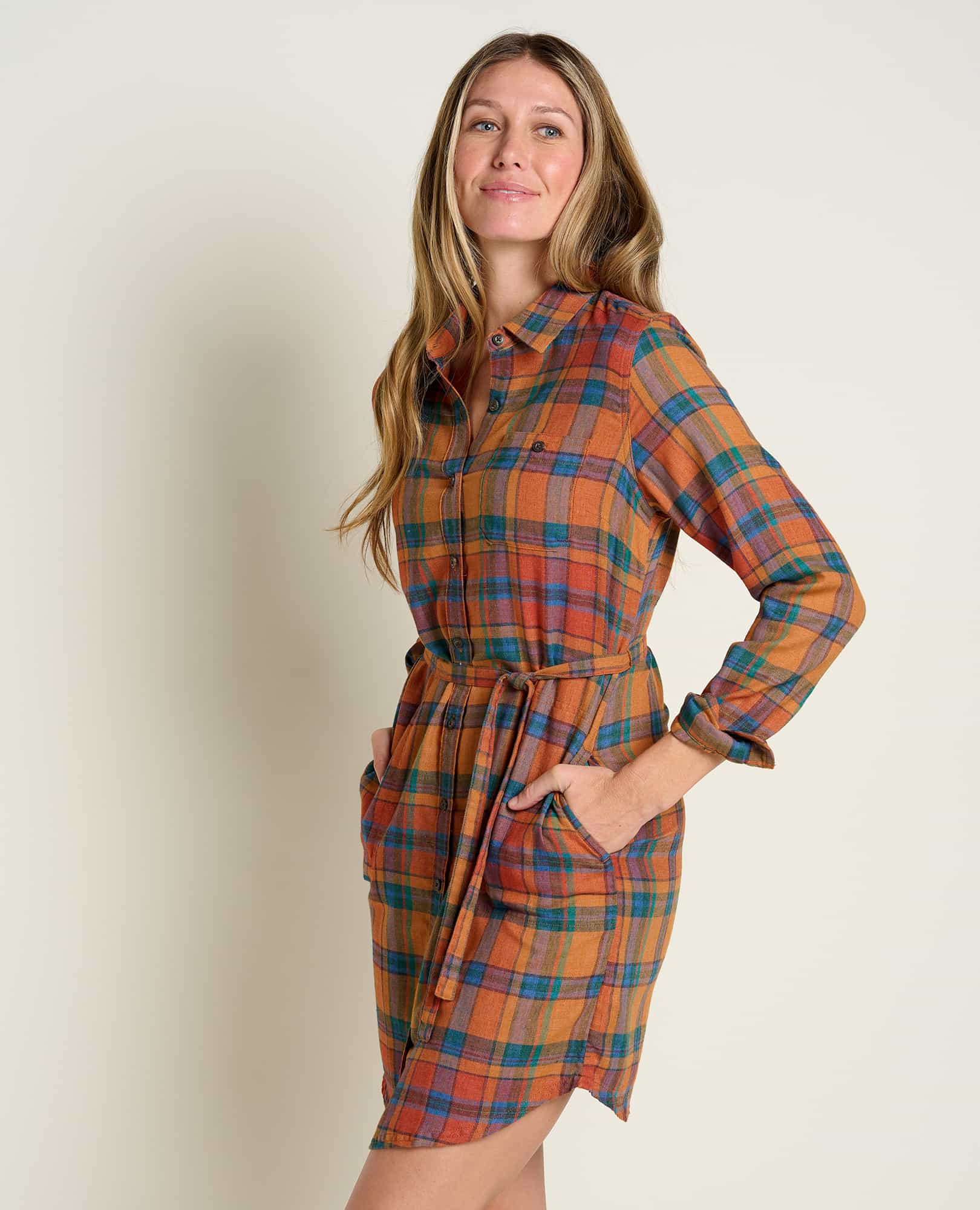 Re-Form Flannel Shirtdress - Coyean