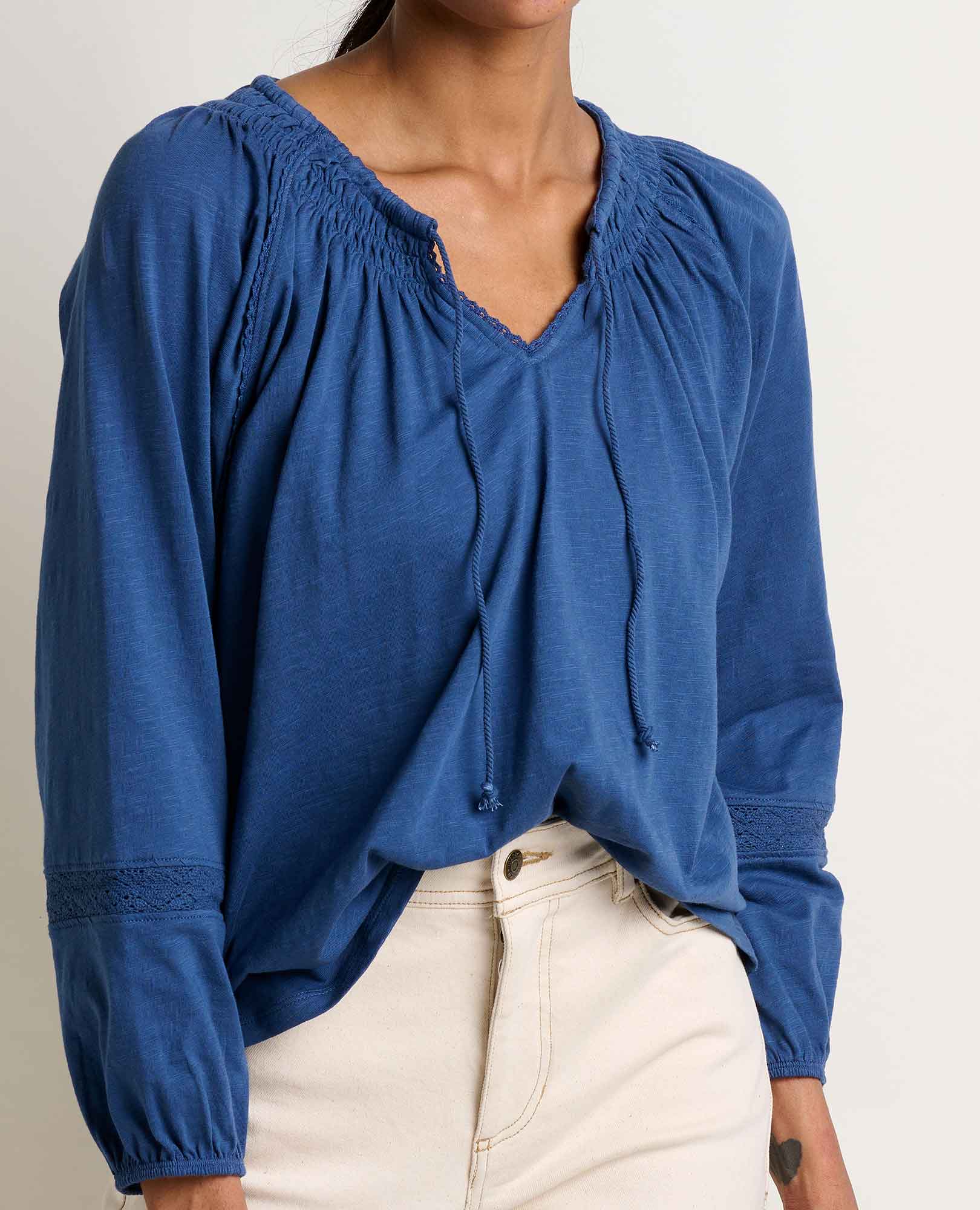 Women's Primo Peasant Top - Coyean