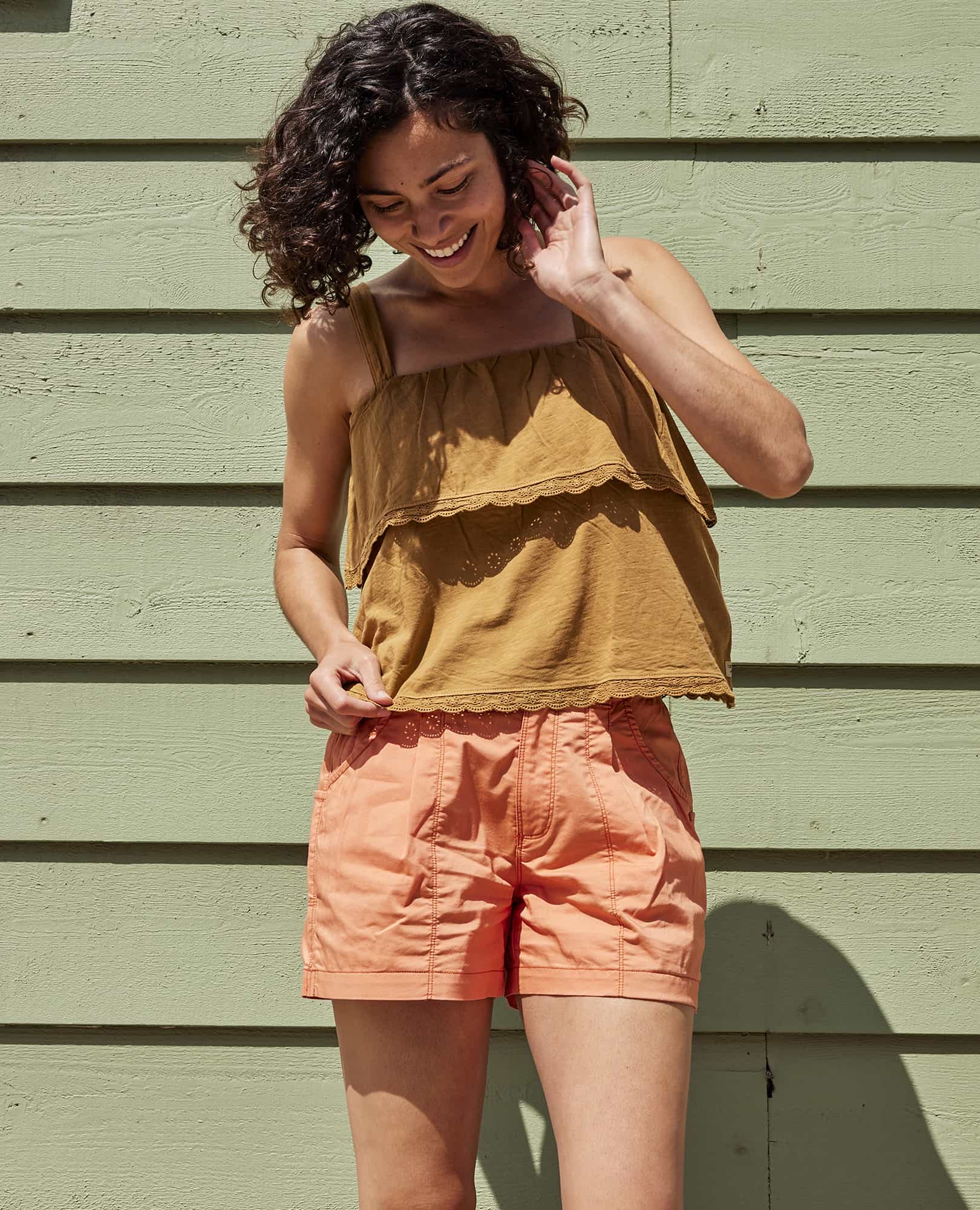 Primo Tiered Eyelette Tank - Coyean