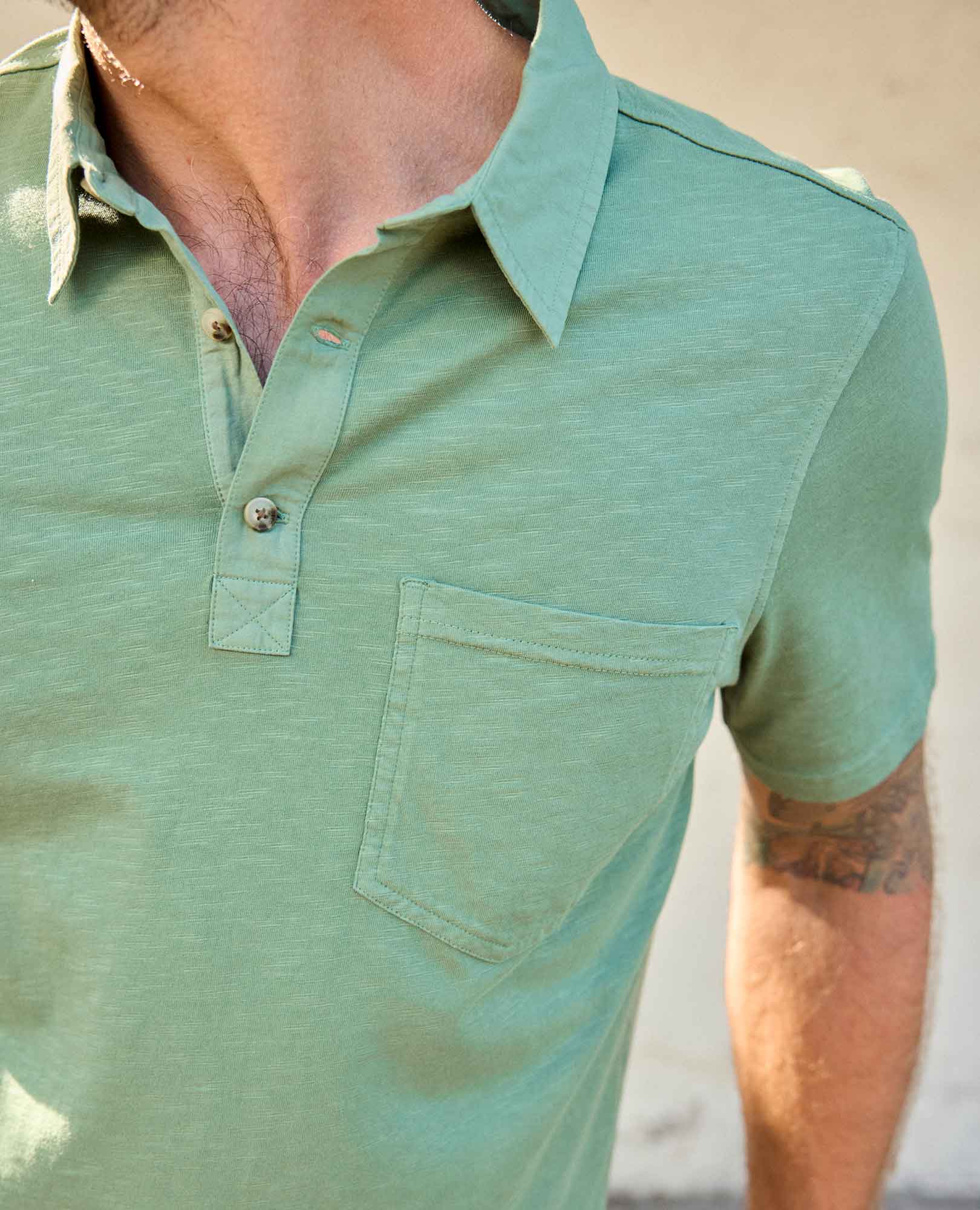 Men's Primo Short Sleeve Polo - Coyean