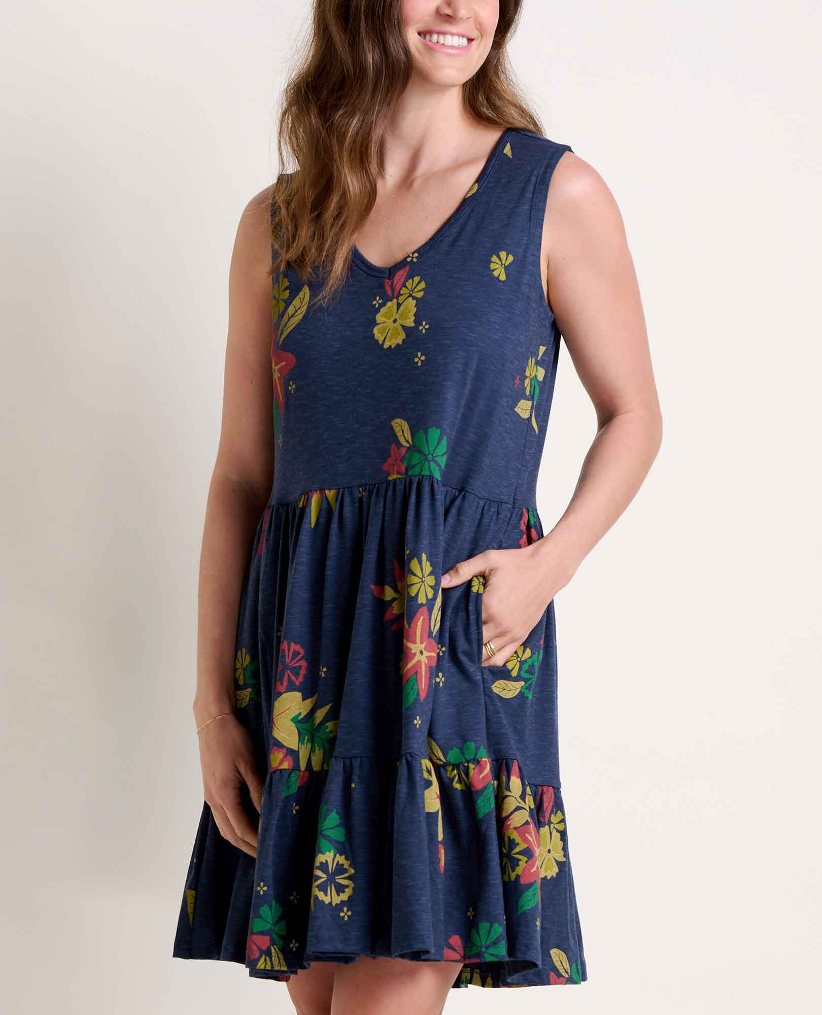 Marley Tiered Sleeveless Dress - Coyean