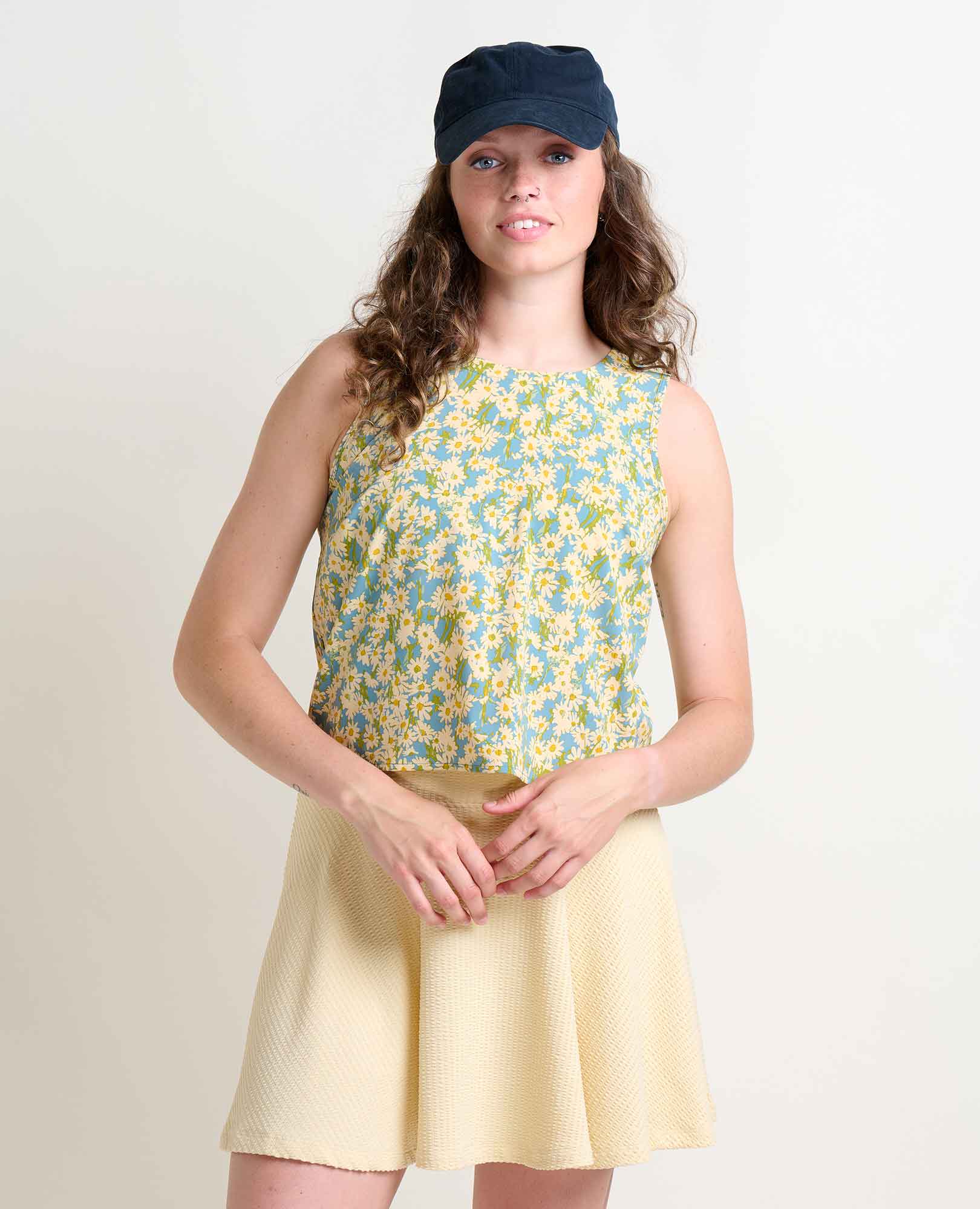 Sunkissed Button Back Tank - Coyean