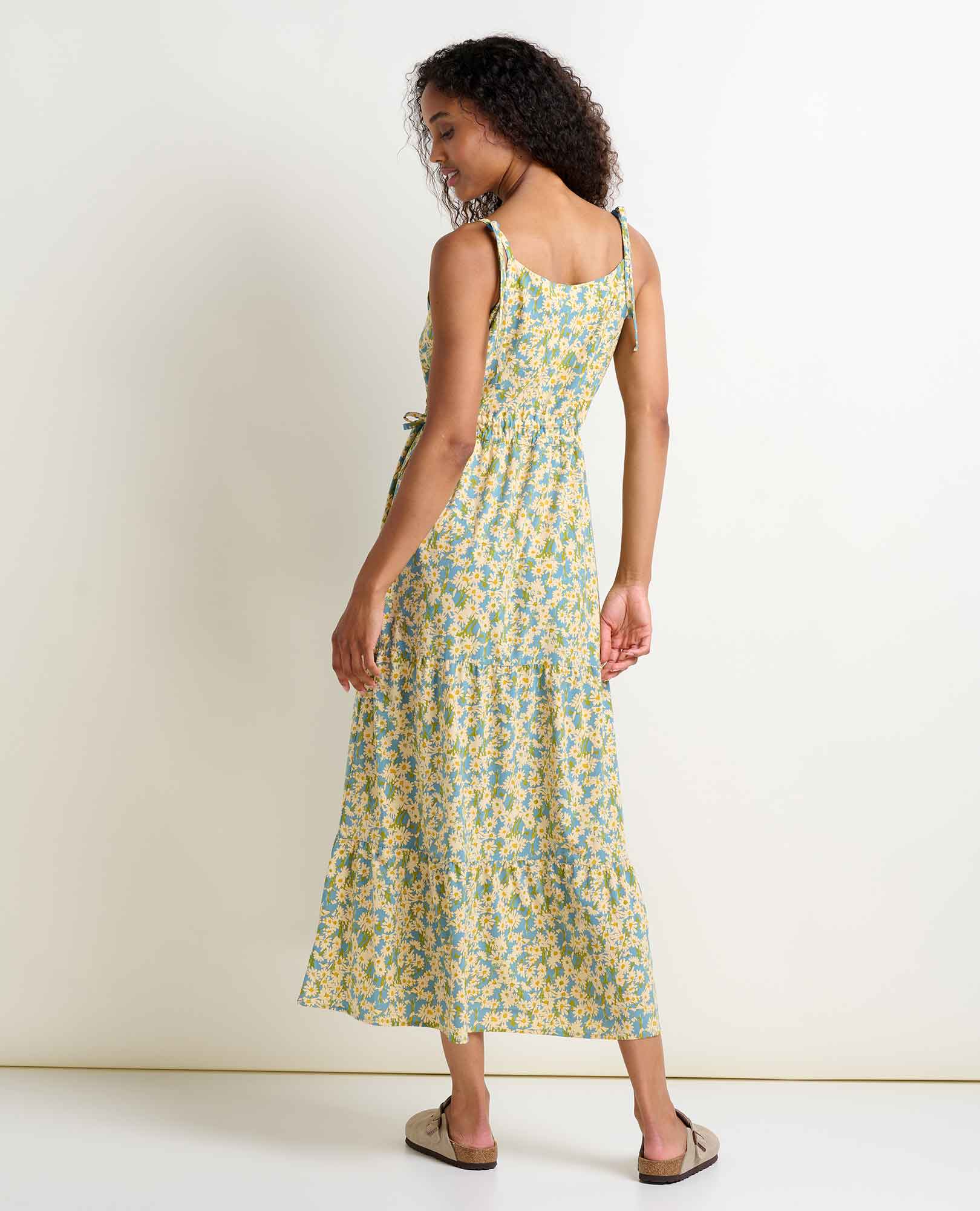 Sunkissed Tiered Sleeveless Dress - Coyean
