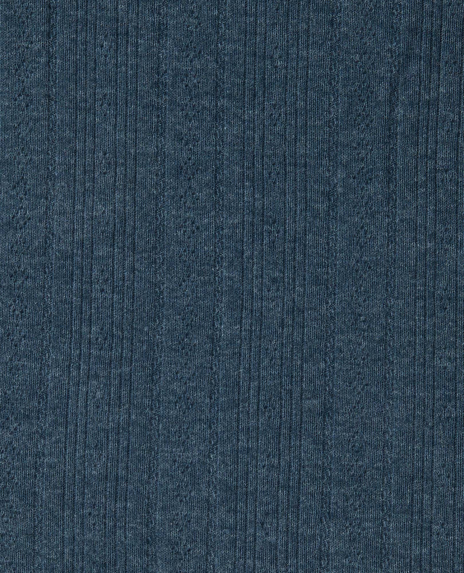 Foothill Pointelle Long Sleeve Crew - Coyean