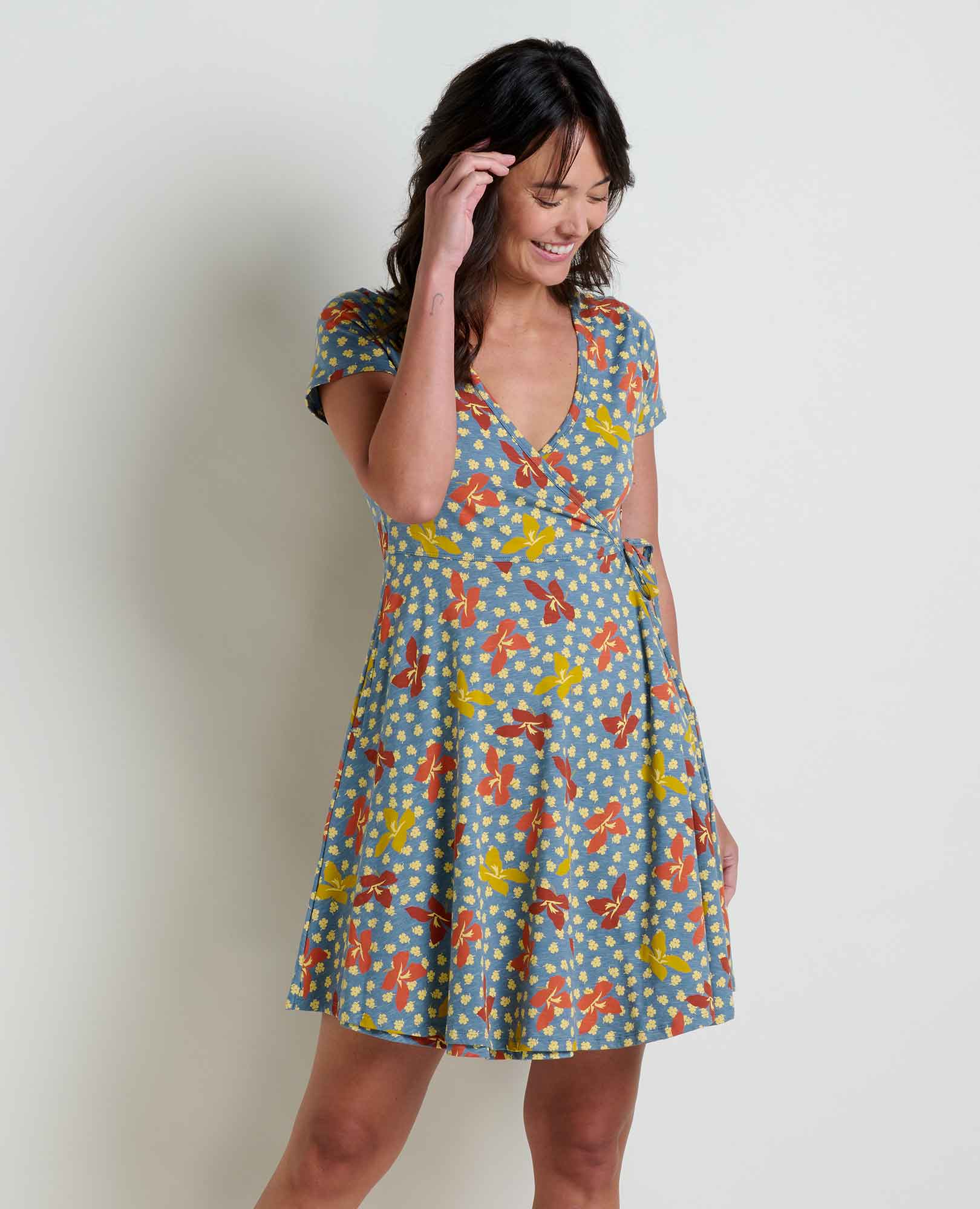 Freesia Wrap Dress - Coyean
