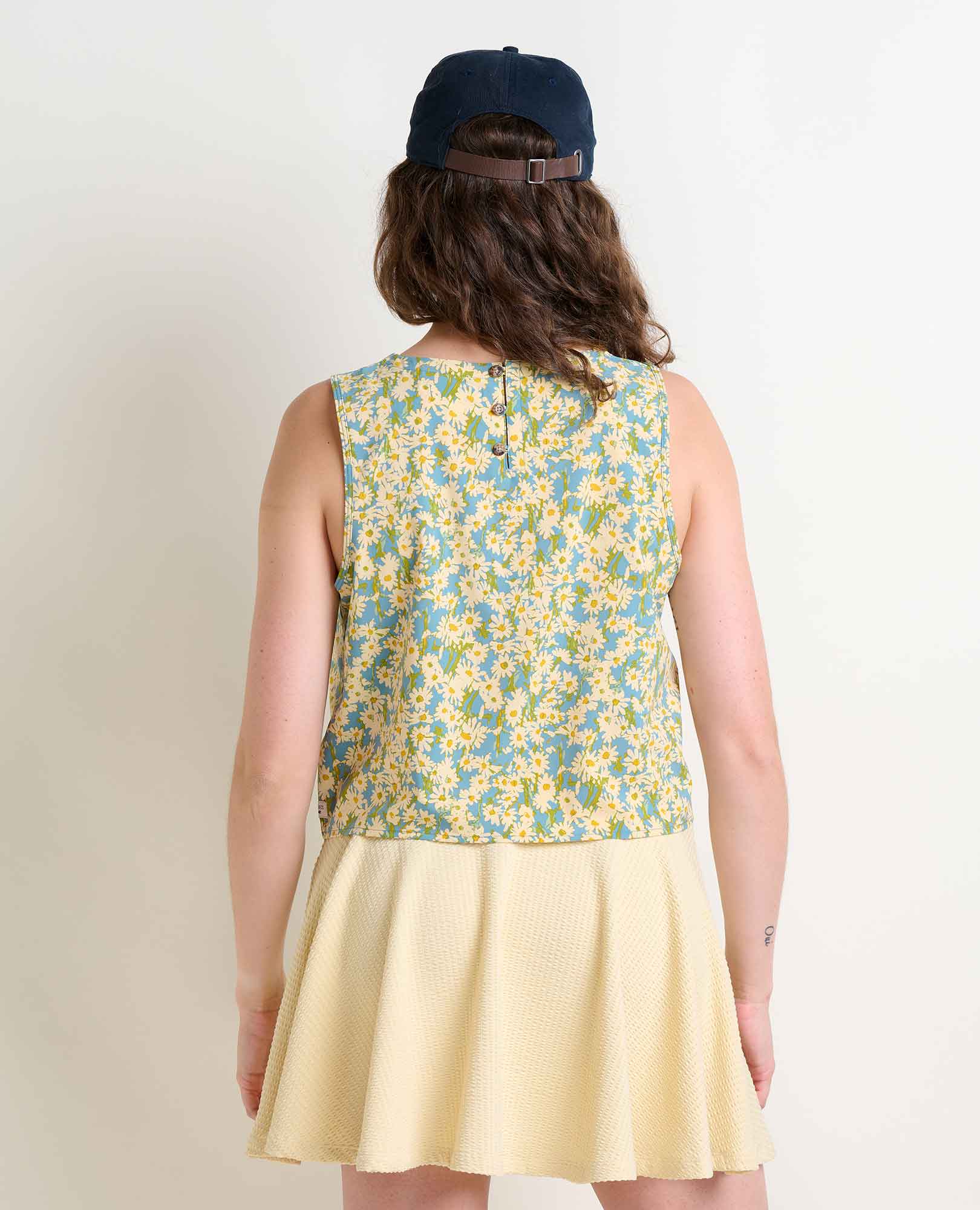 Sunkissed Button Back Tank - Coyean
