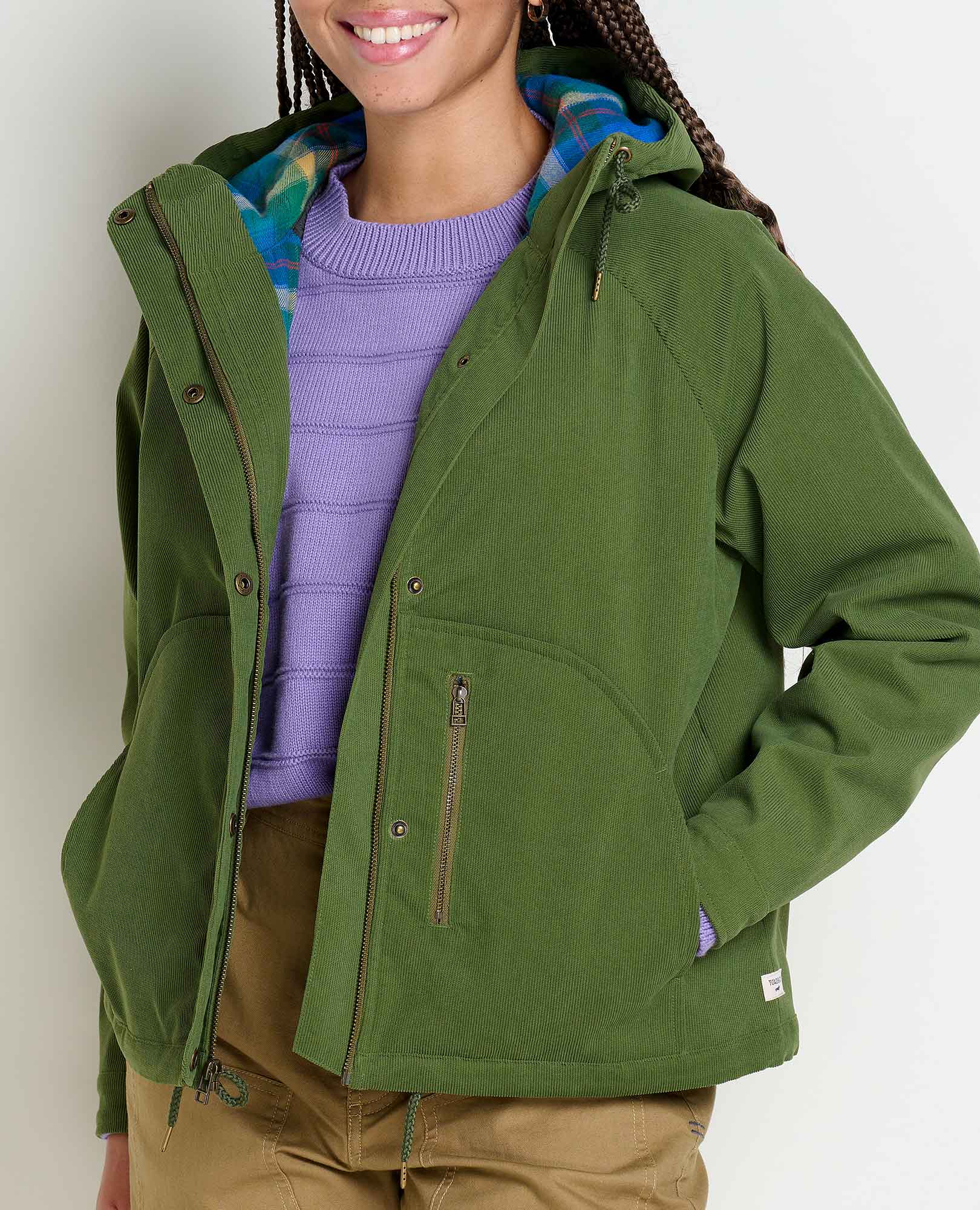 Granite Cord Raglan Jacket - Coyean