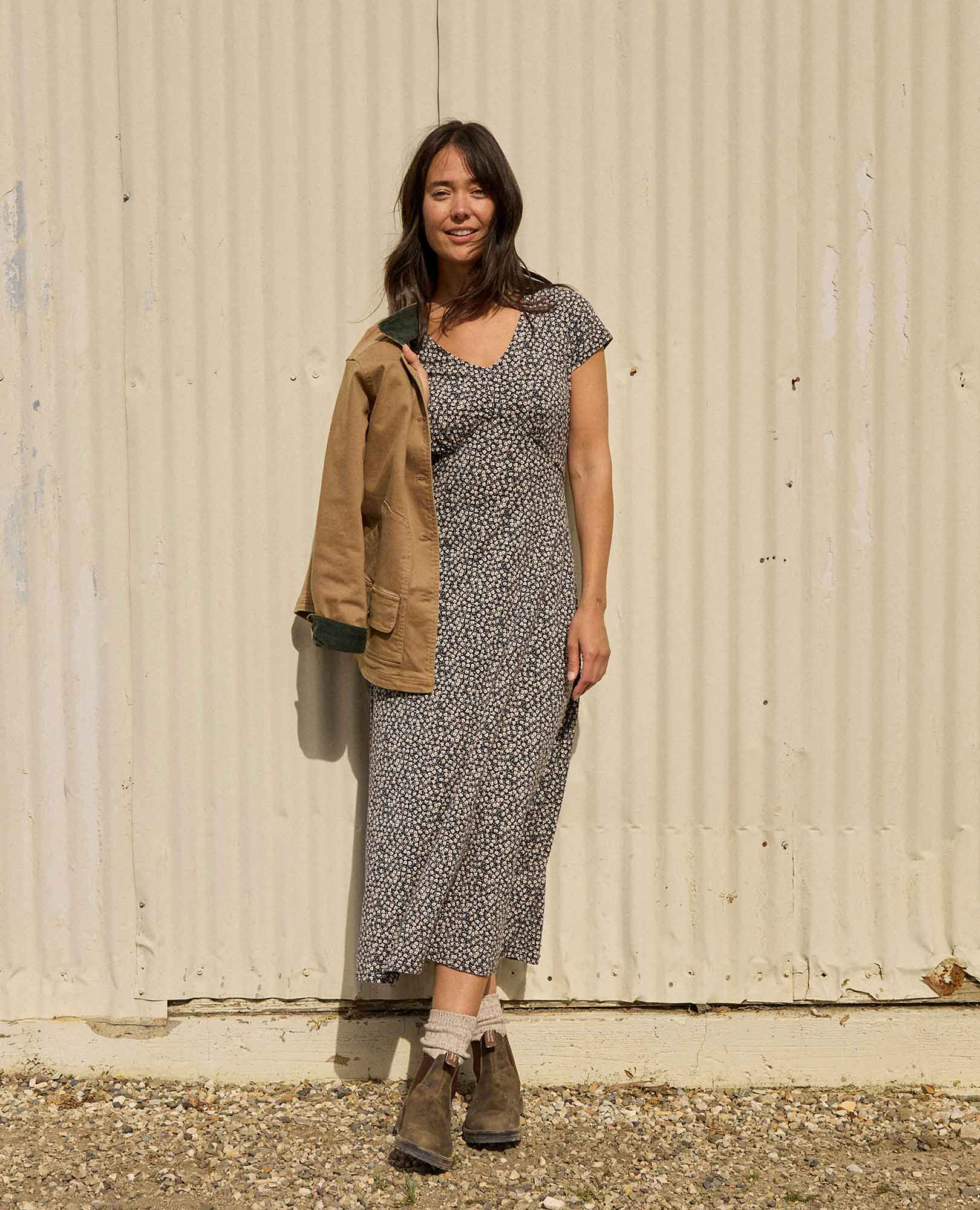 Rose Midi Dress - Coyean