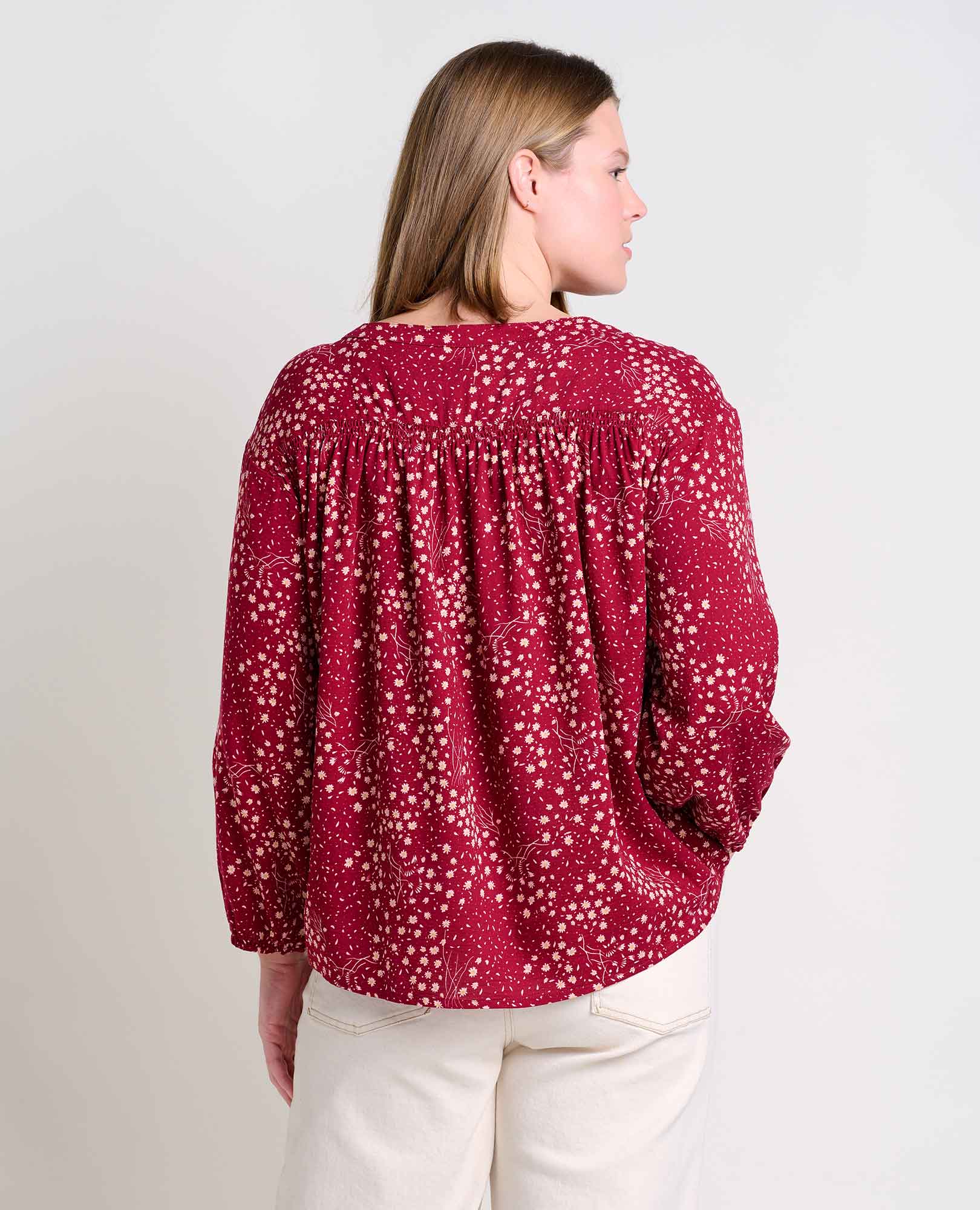 Manzana Long Sleeve Peasant Top - Coyean