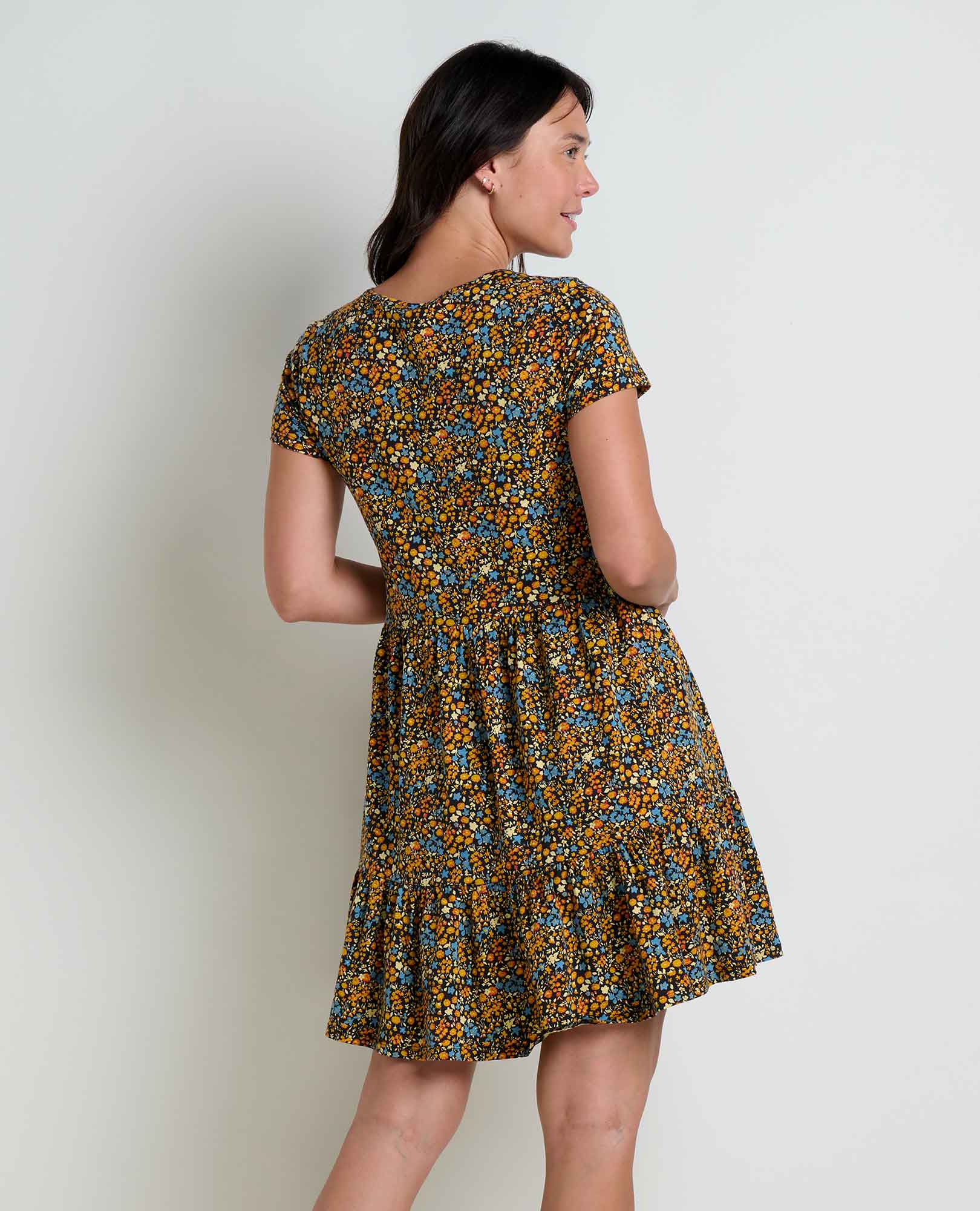 Marley Tiered Short Sleeve Dress - Coyean