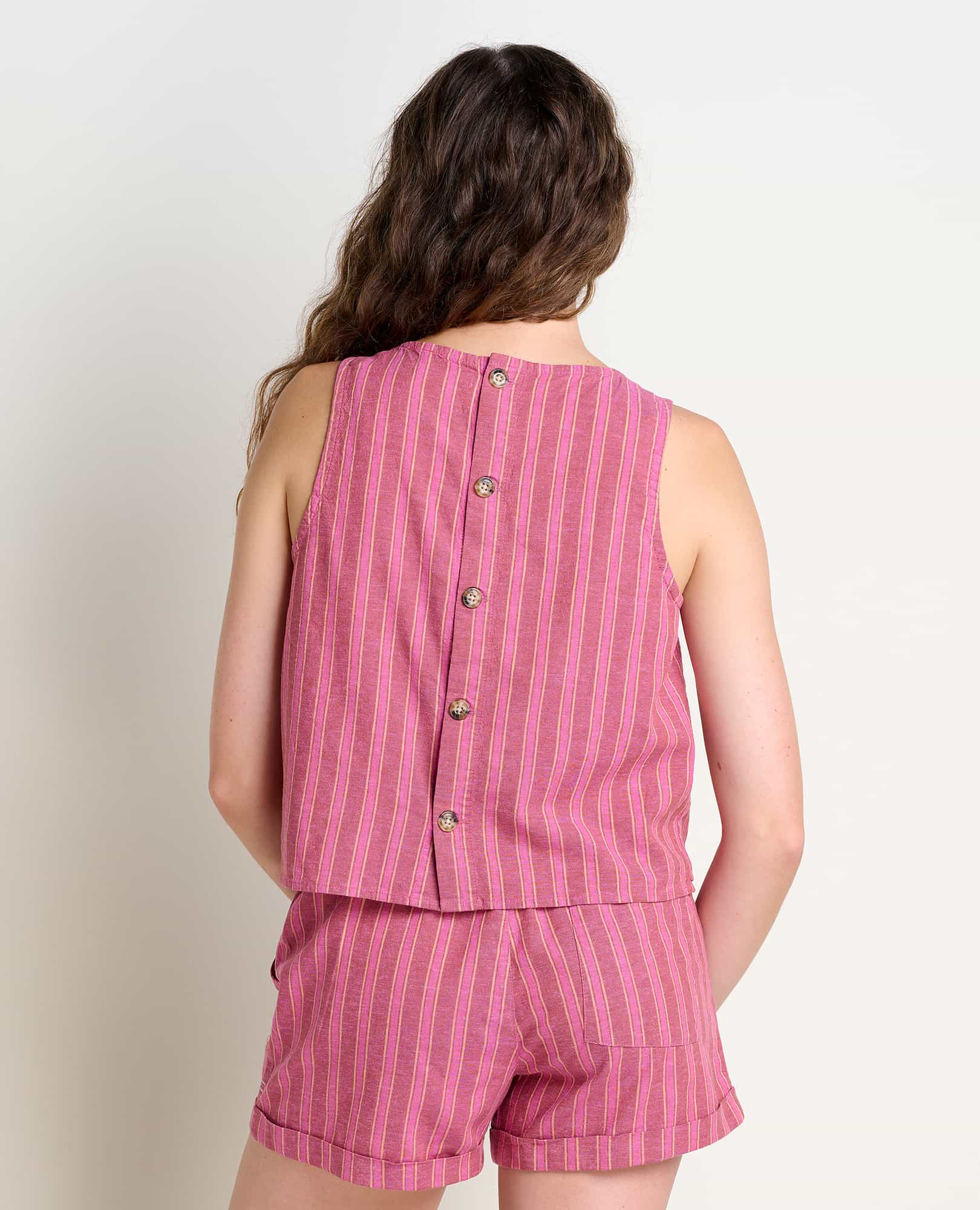 Taj Hemp Button Back Tank II - Coyean