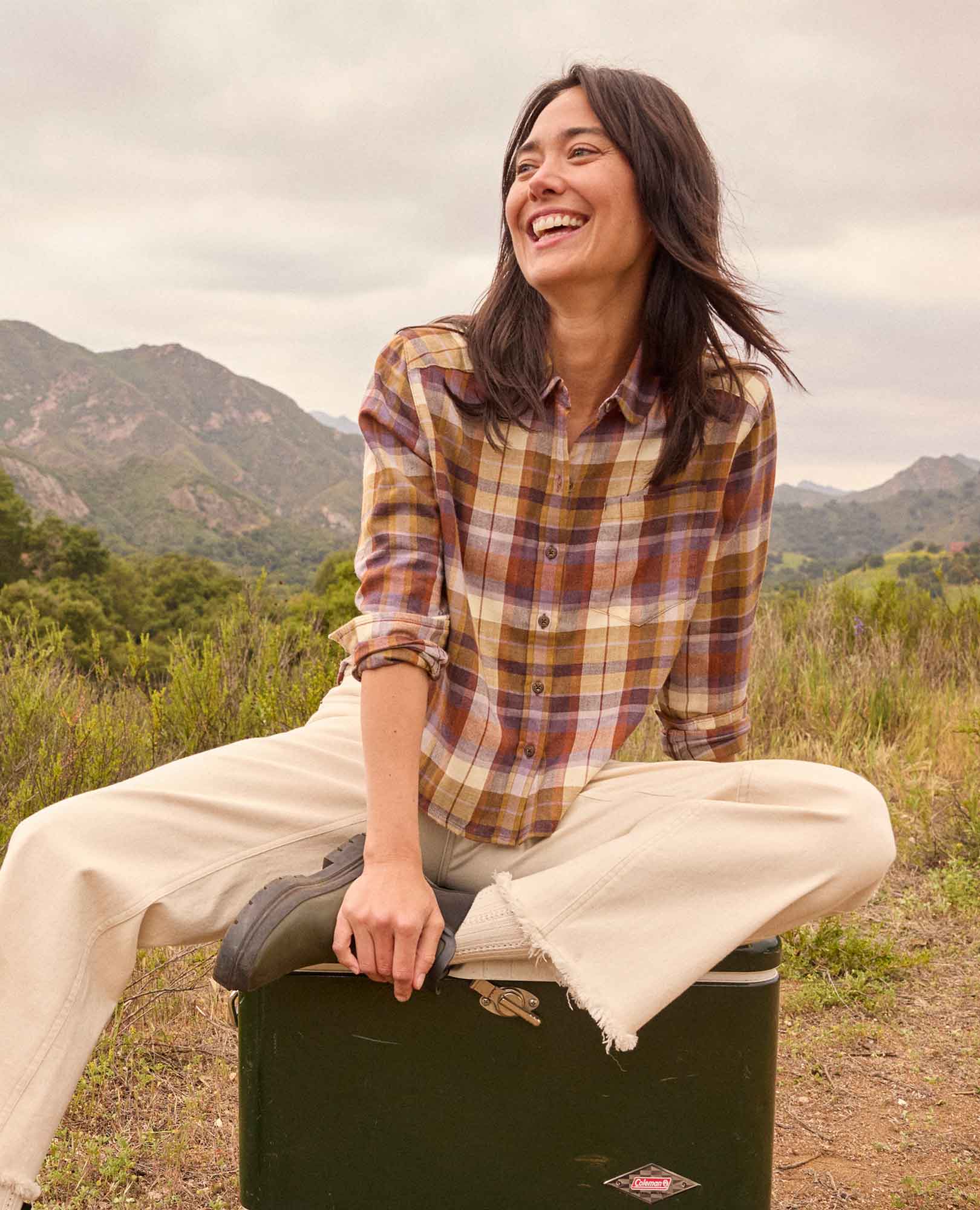 Re-Form Flannel Boxy Shirt - Coyean