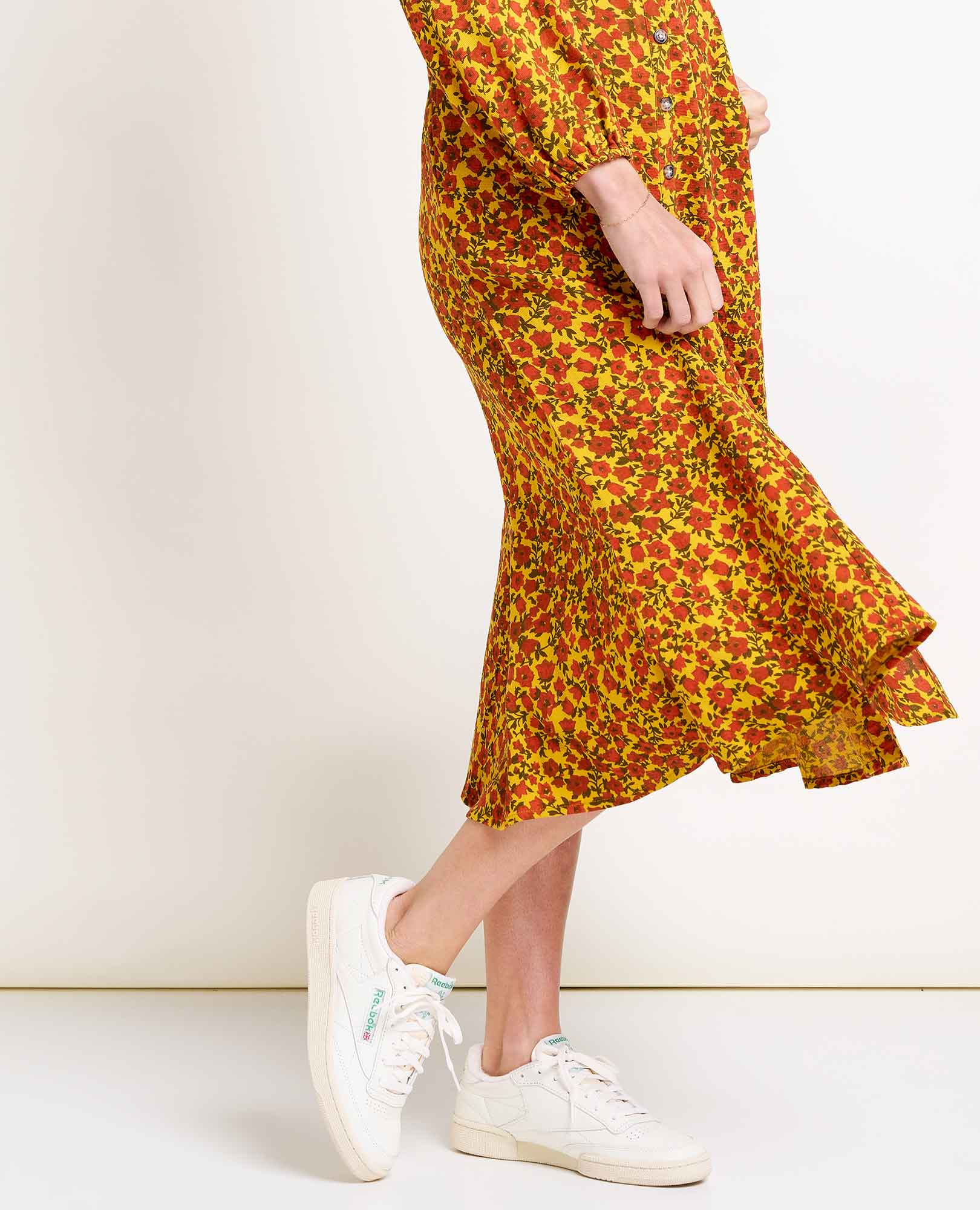 Manzana Paneled Midi Dress - Coyean