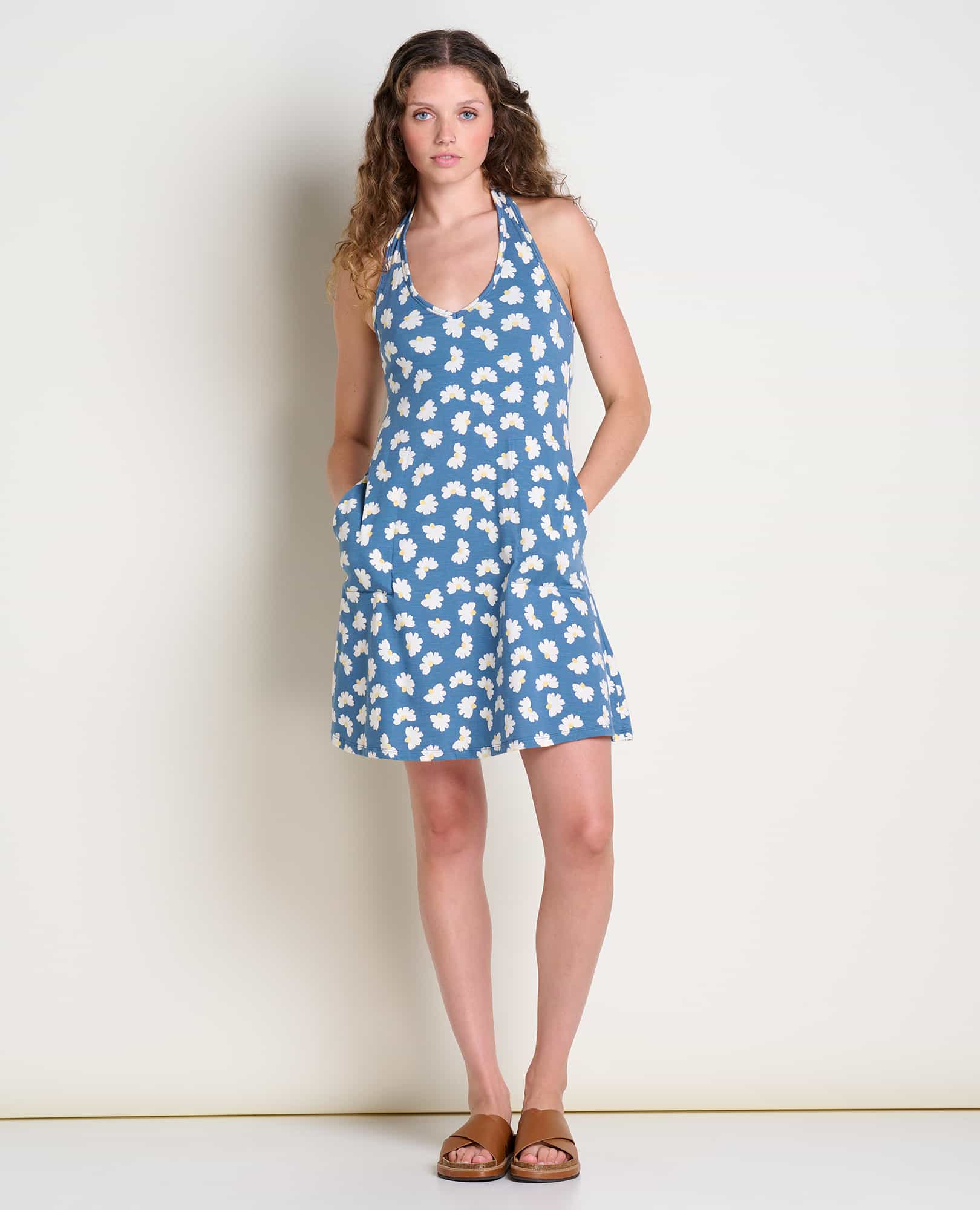 Plumeria Halter Dress - Coyean