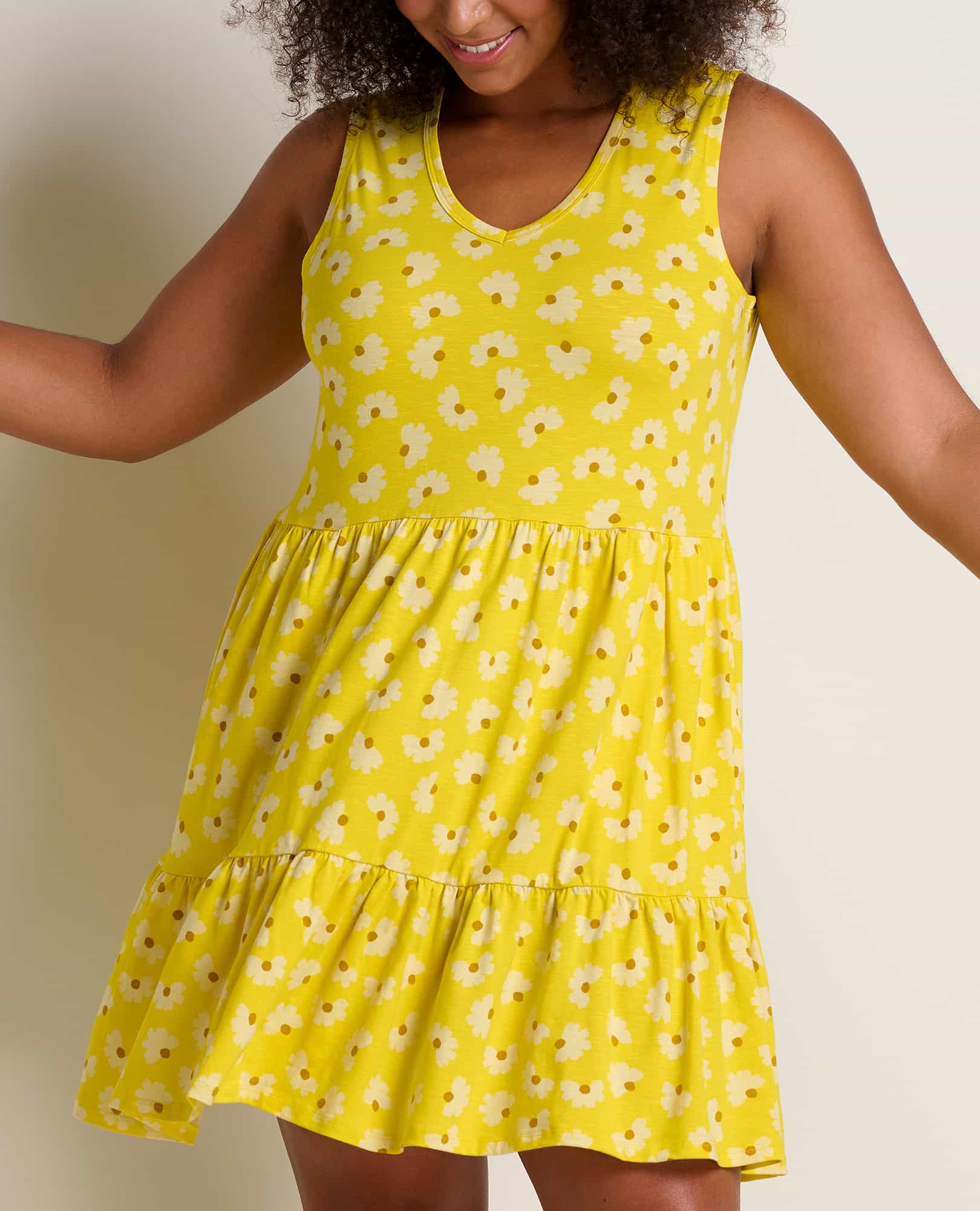 Marley Tiered Sleeveless Dress - Coyean