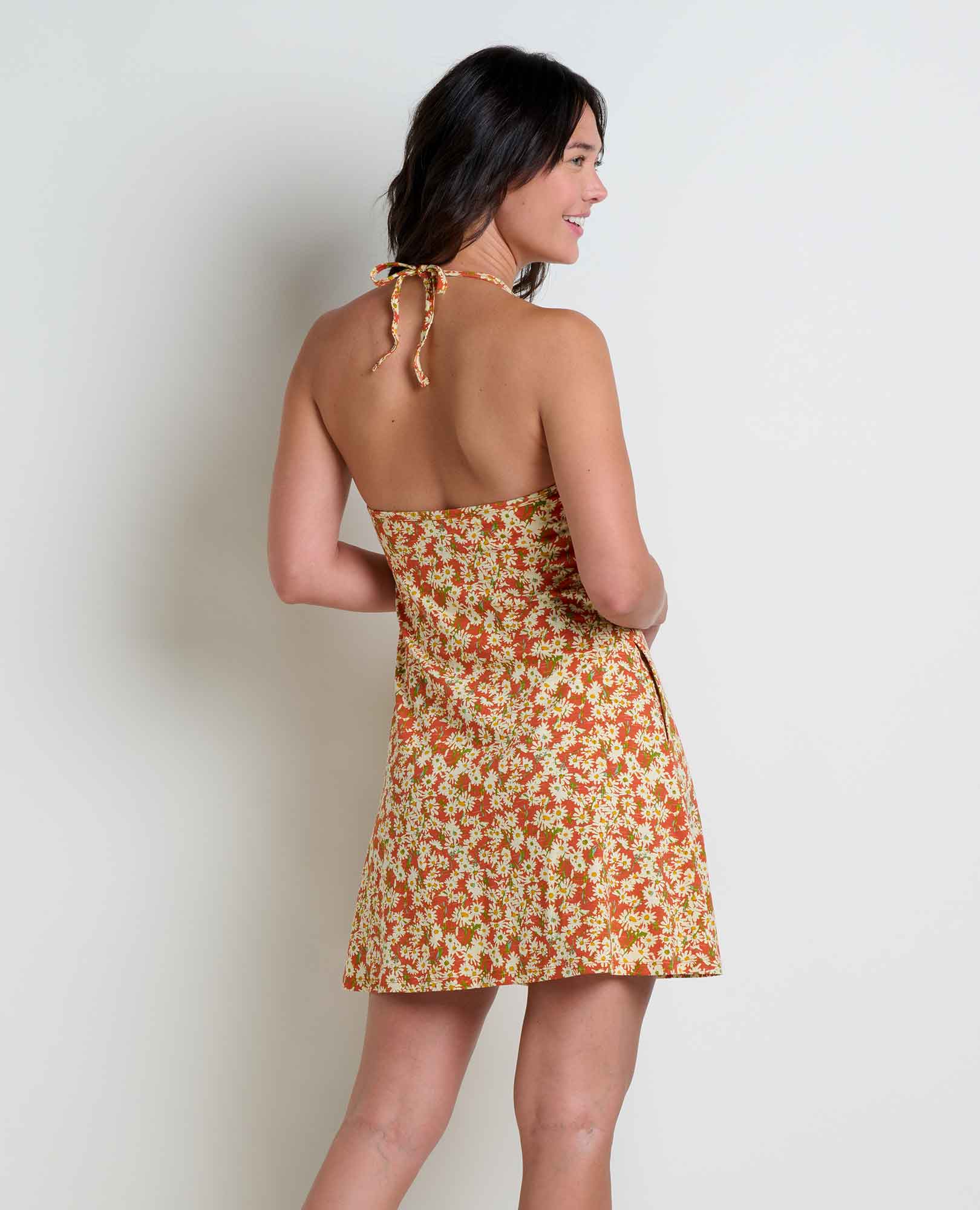 Plumeria Halter Dress - Coyean
