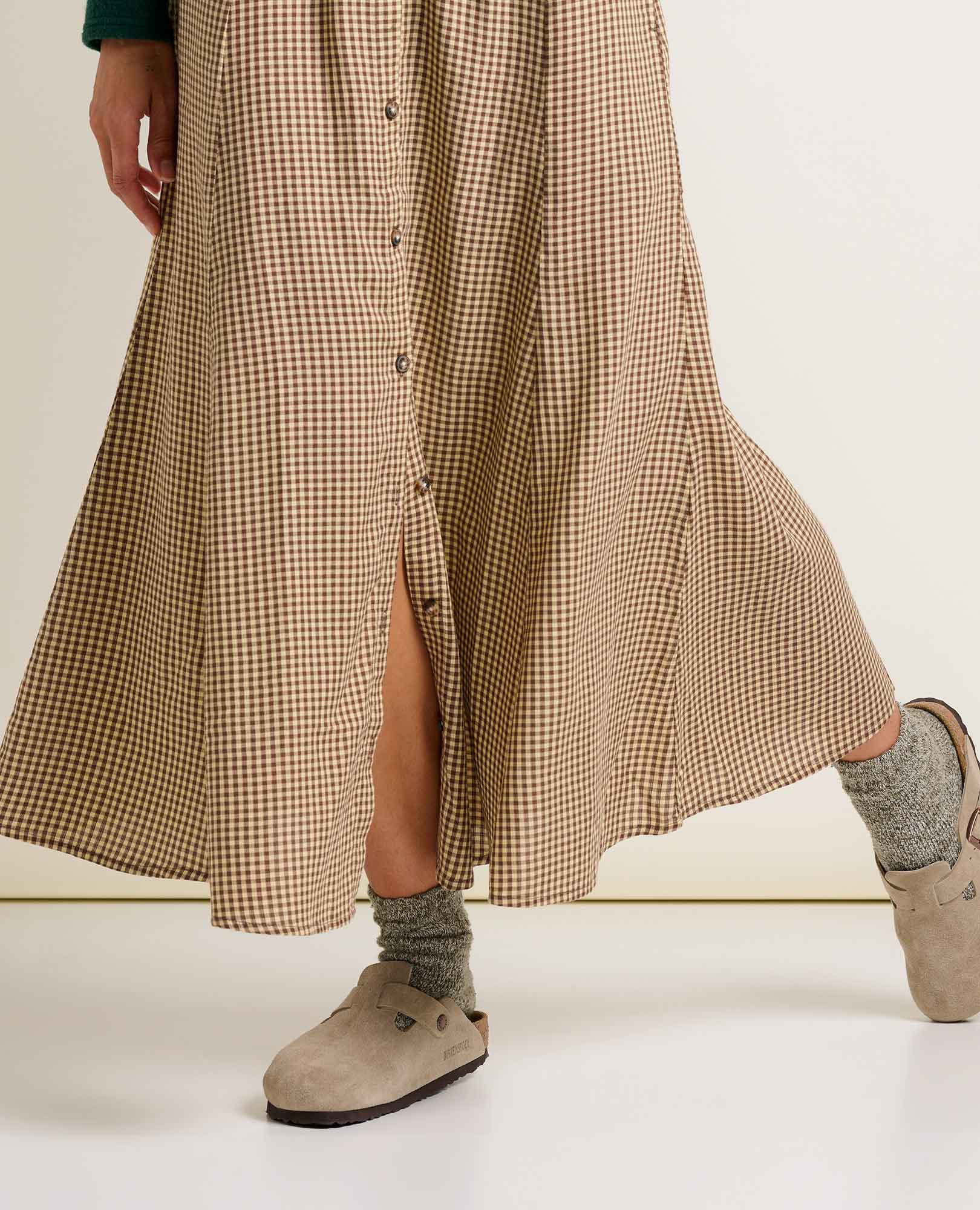 Manzana Paneled Midi Skirt - Coyean