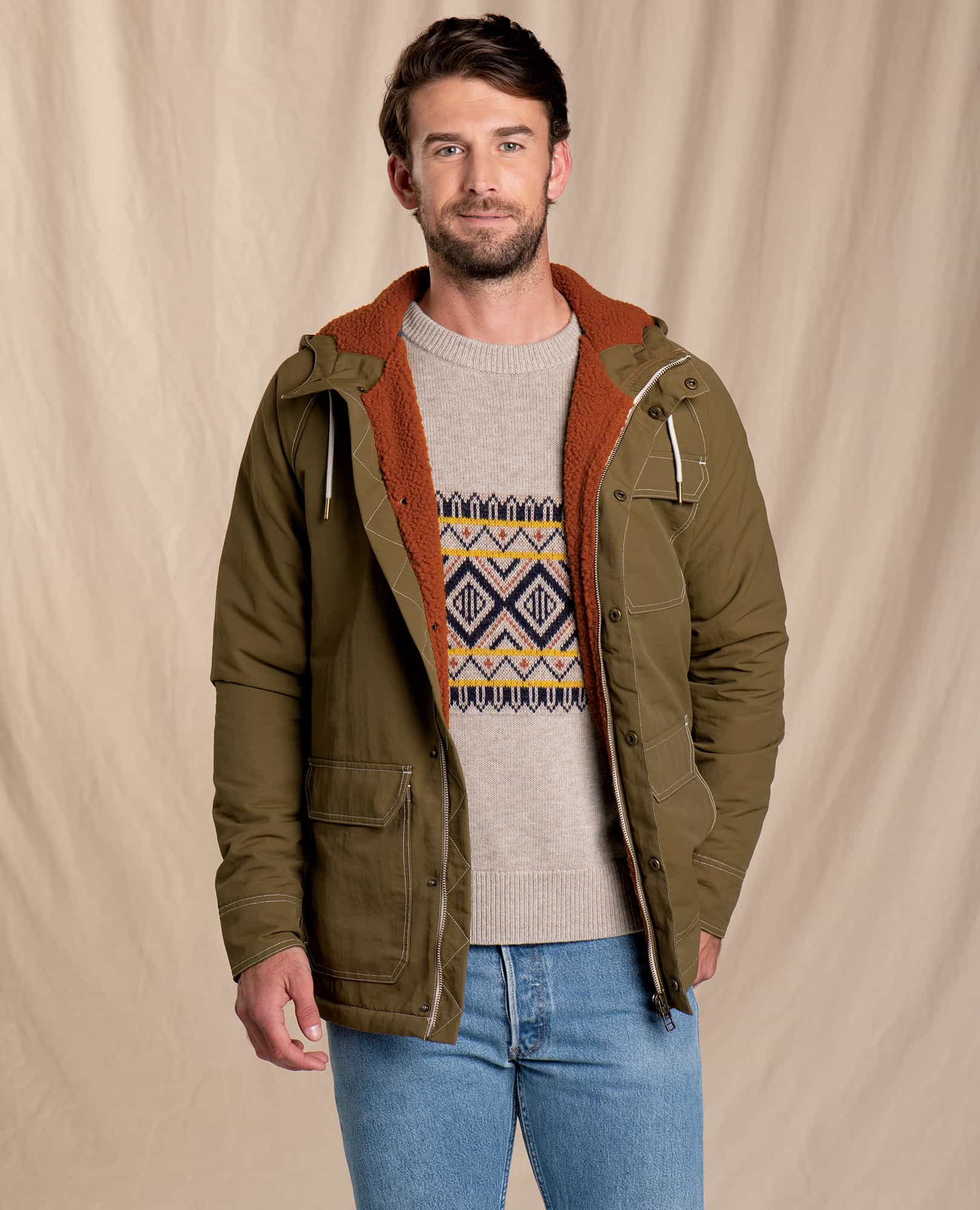 Men's Forester Pass Sherpa Parka - Coyean