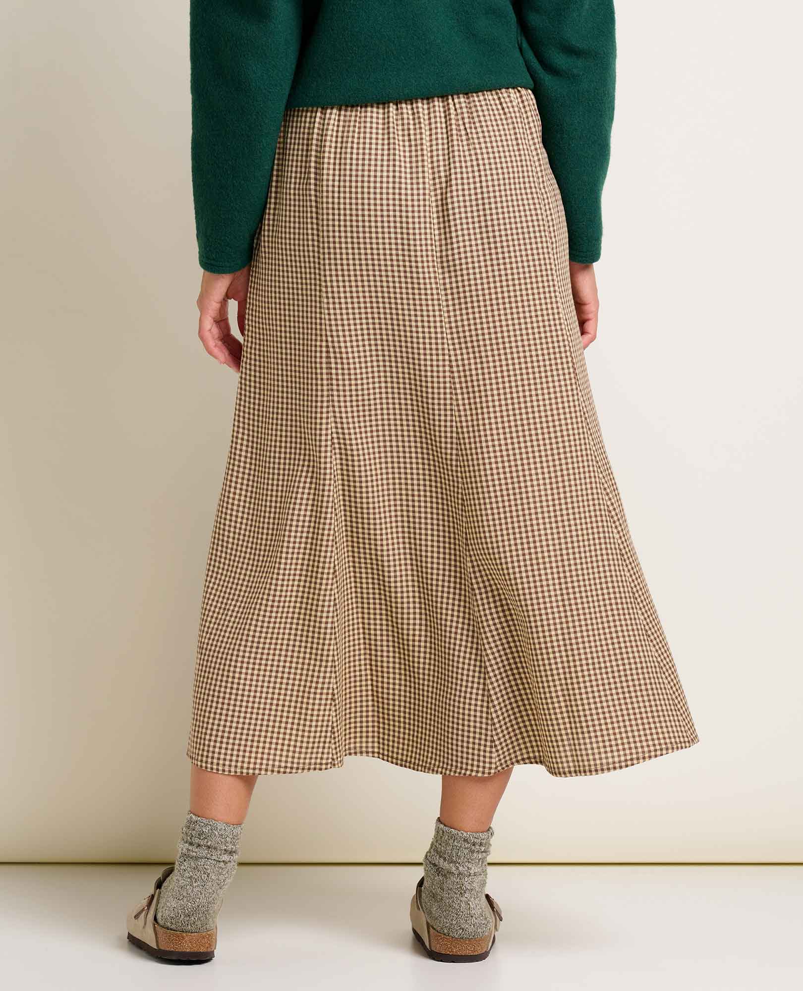 Manzana Paneled Midi Skirt - Coyean