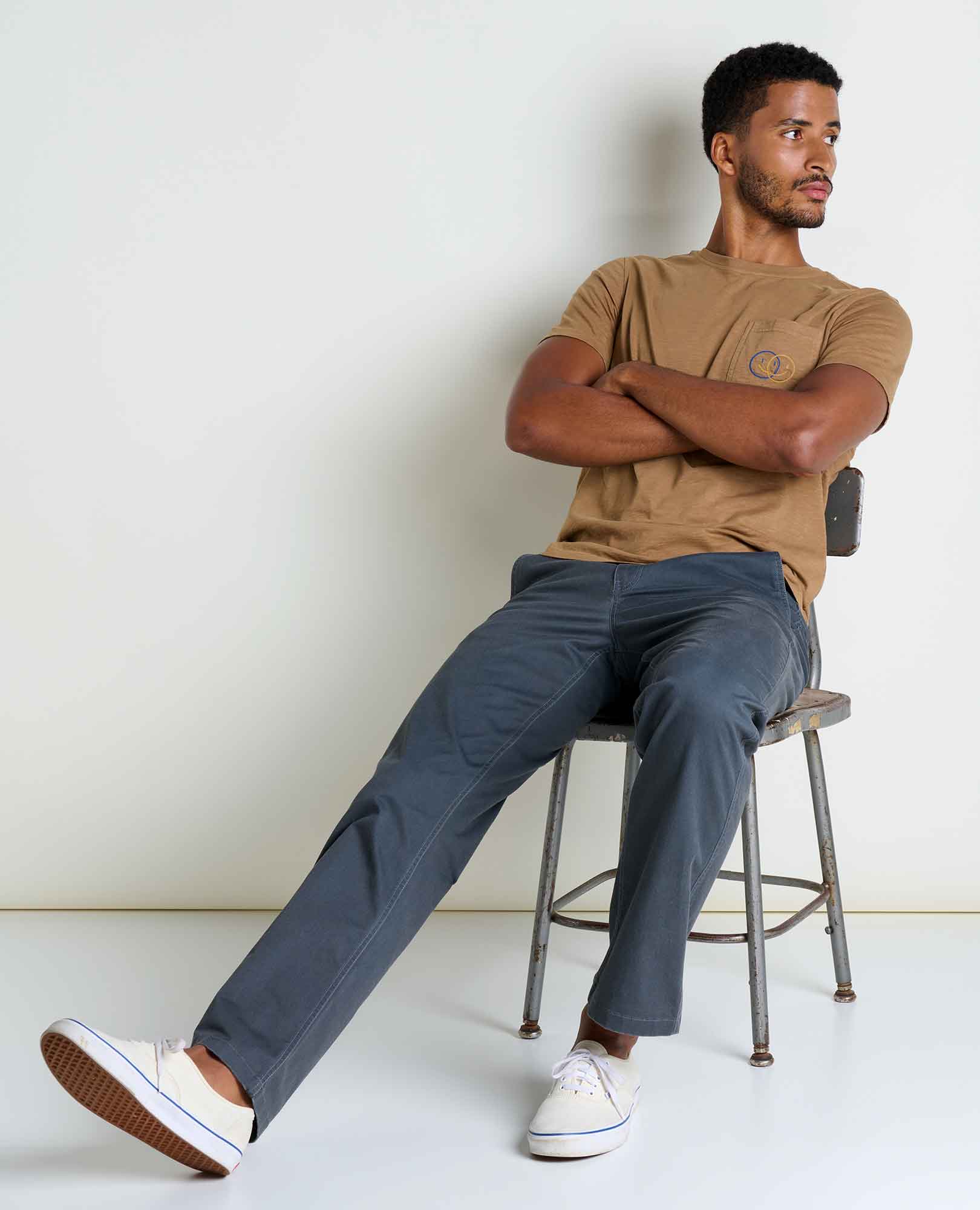 Men's Primo Embroidered Crew - Coyean