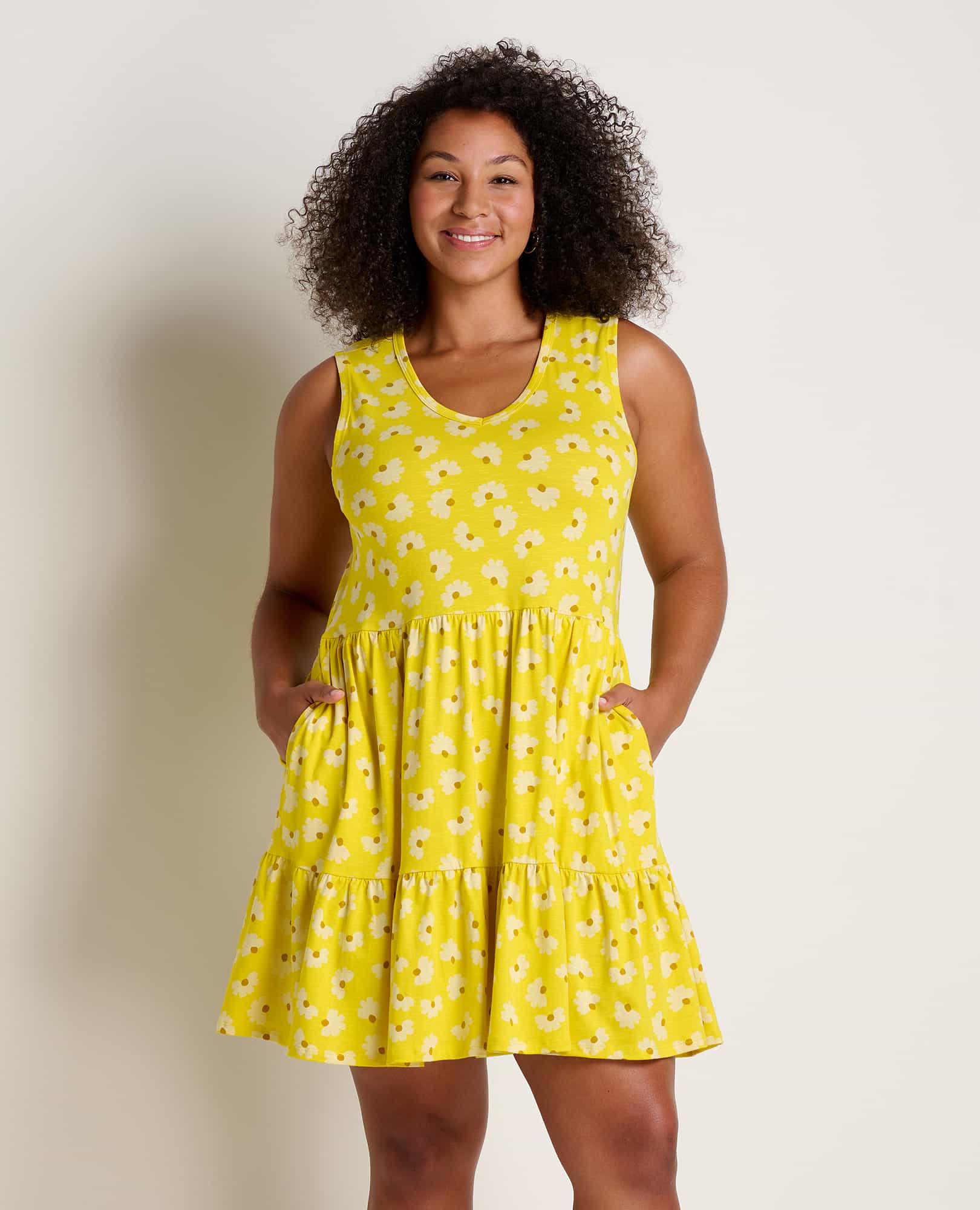 Marley Tiered Sleeveless Dress - Coyean