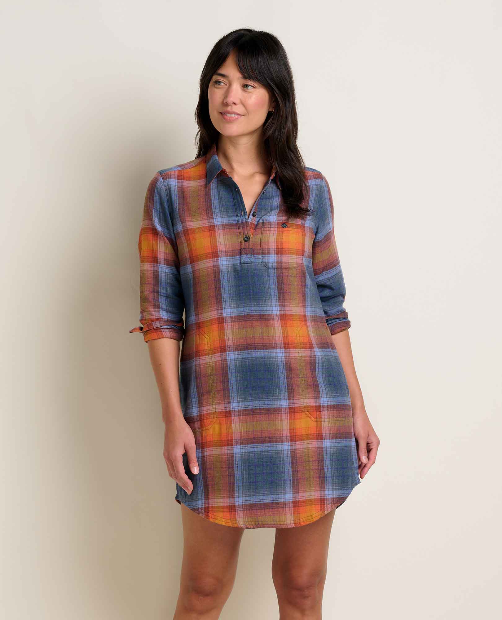 Re-Form Flannel Shirtdress - Coyean